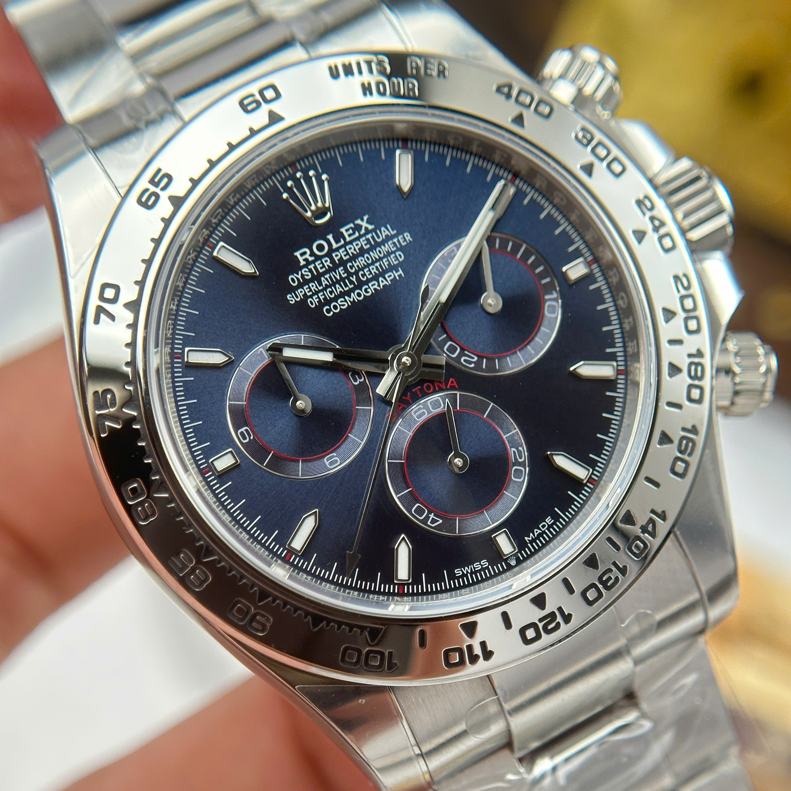 Đồng Hồ Rolex Cosmograph Daytona 126509 Mặt Xanh Blue 40mm Replica 1:1 THB Factory