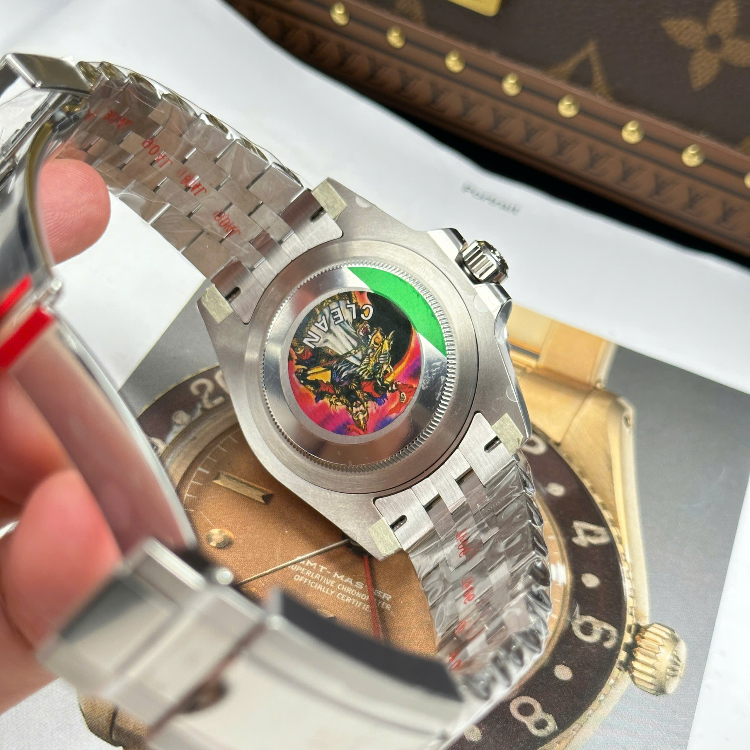 Đồng Hồ Rolex GMT-Master II 116710LN Mặt Đen Dây Jubilee Replica 1:1 Clean Factory 40mm