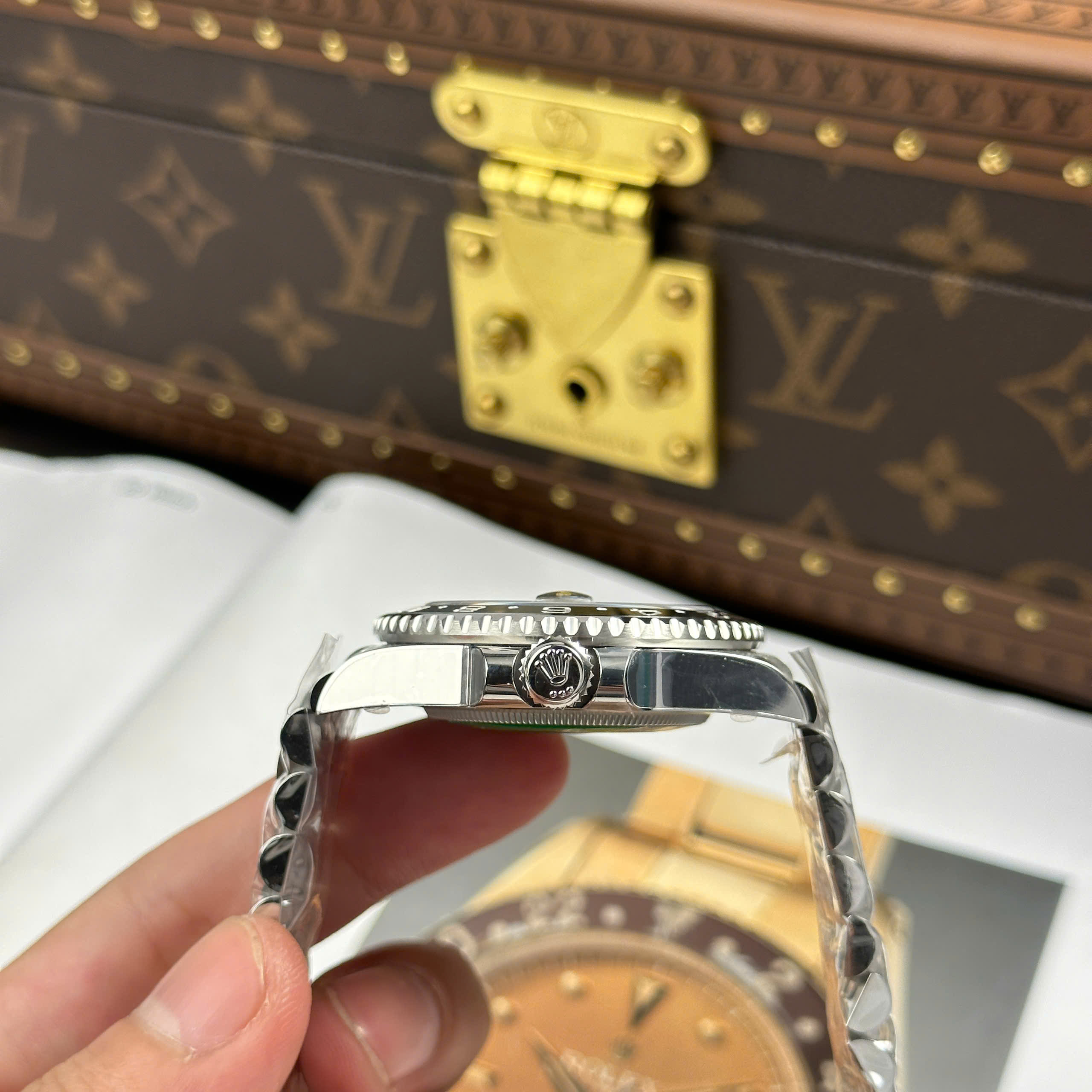 Đồng Hồ Rolex GMT-Master II 116710LN Mặt Đen Dây Jubilee Replica 1:1 Clean Factory 40mm