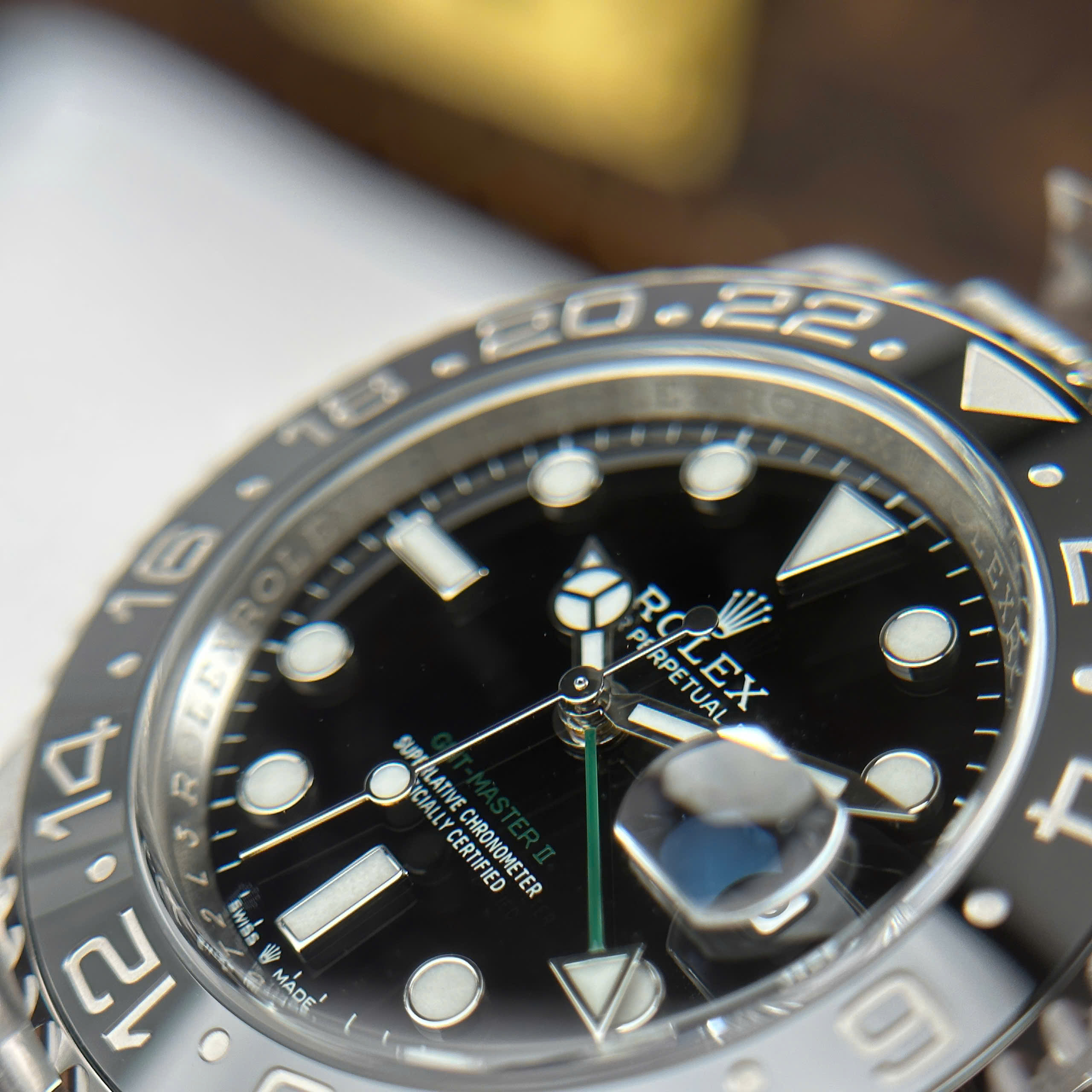Đồng Hồ Rolex GMT-Master II 116710LN Mặt Đen Dây Jubilee Replica 1:1 Clean Factory 40mm