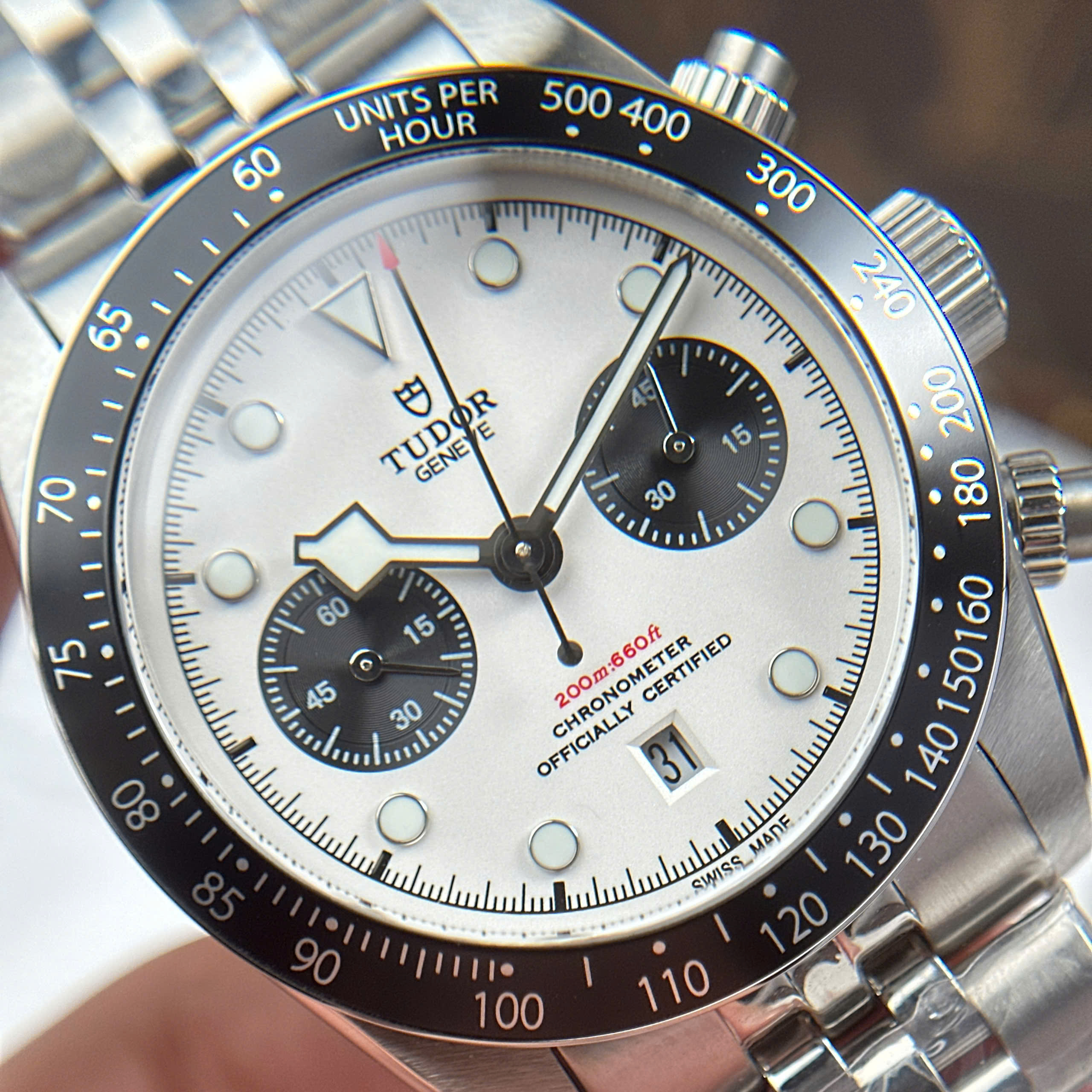 Đồng Hồ Tudor Black Bay Chronograph Mặt Trắng 41mm Replica 1:1 TW Factory