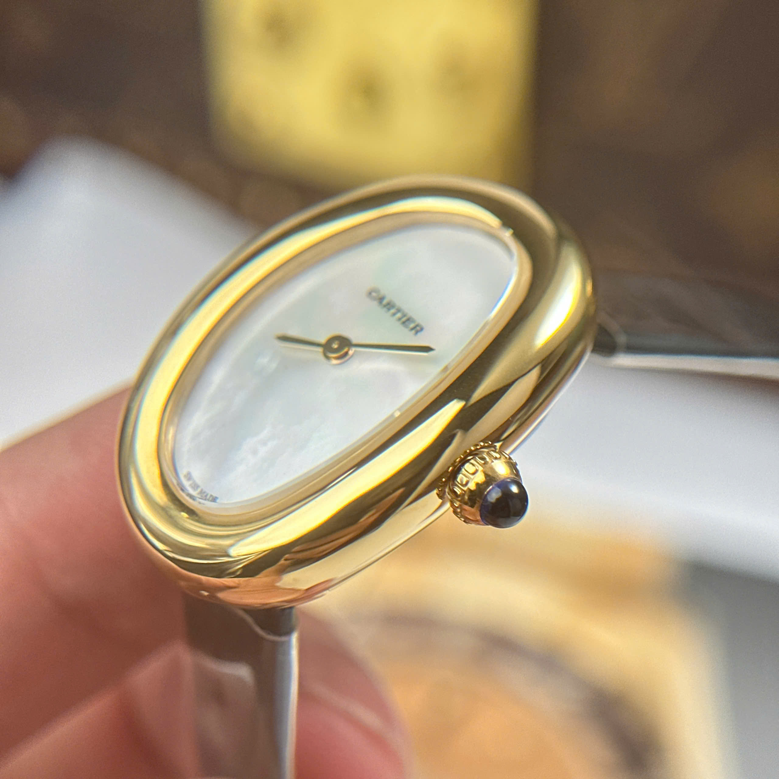 Đồng Hồ Cartier Baignoire 1920 WGBA0022 Mặt Số Khảm Trai 31 x 23mm Replica 1:1