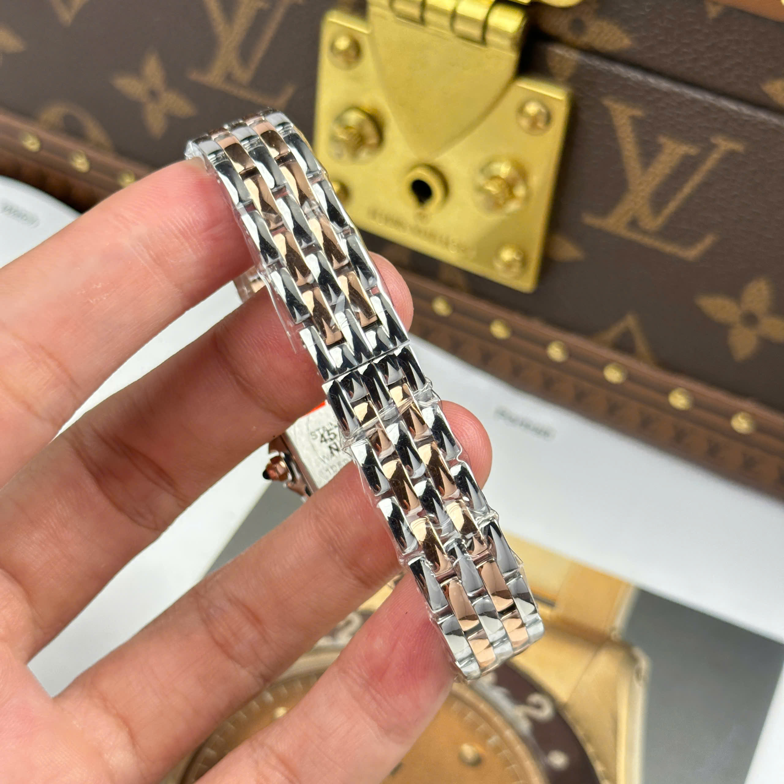 Đồng Hồ Nữ Cartier Panthere W3PN0006 Demi Vàng Hồng 23x30mm Replica 1:1