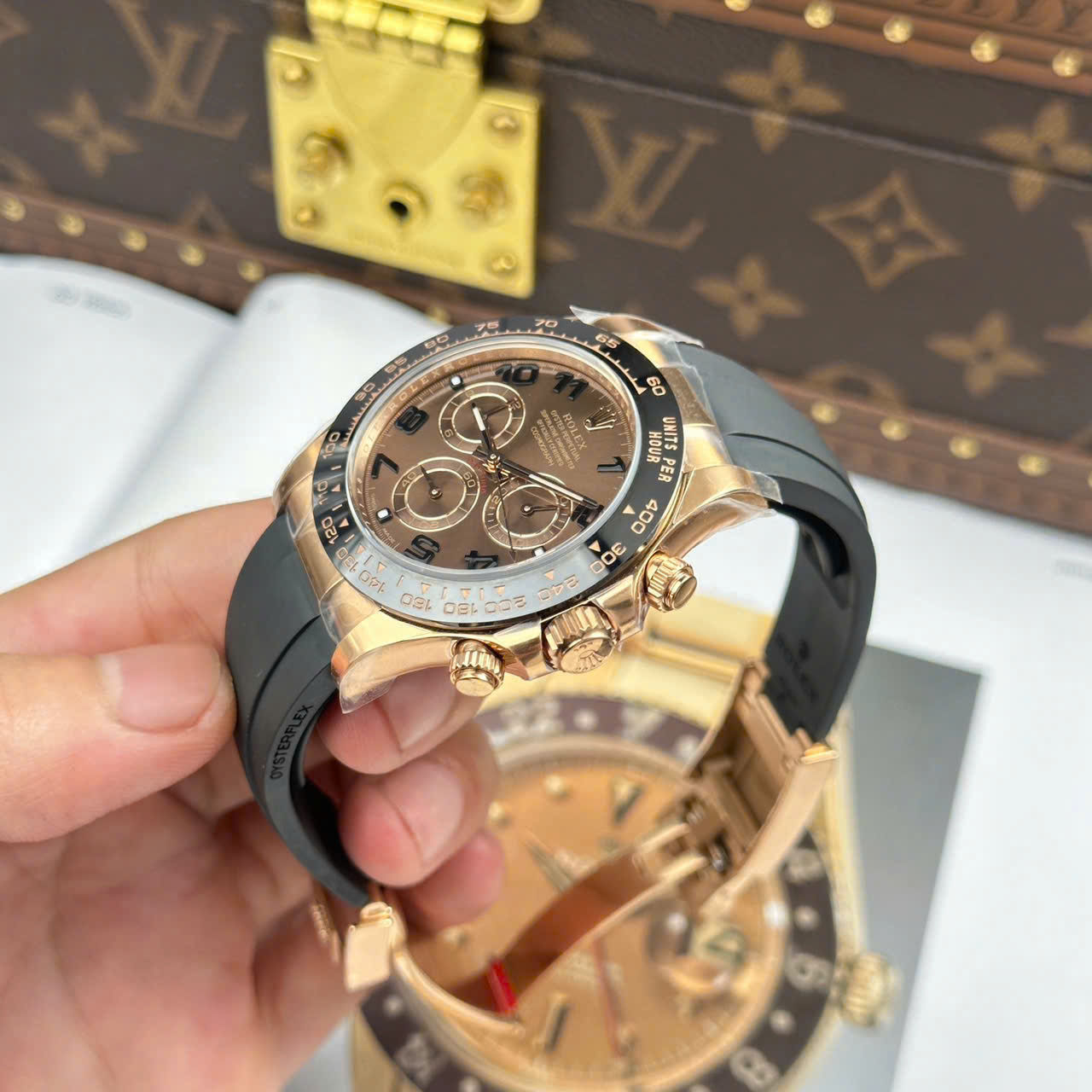 Đồng Hồ Rolex Cosmograph Daytona 40mm M116515LN Replica 1:1 Clean Factory
