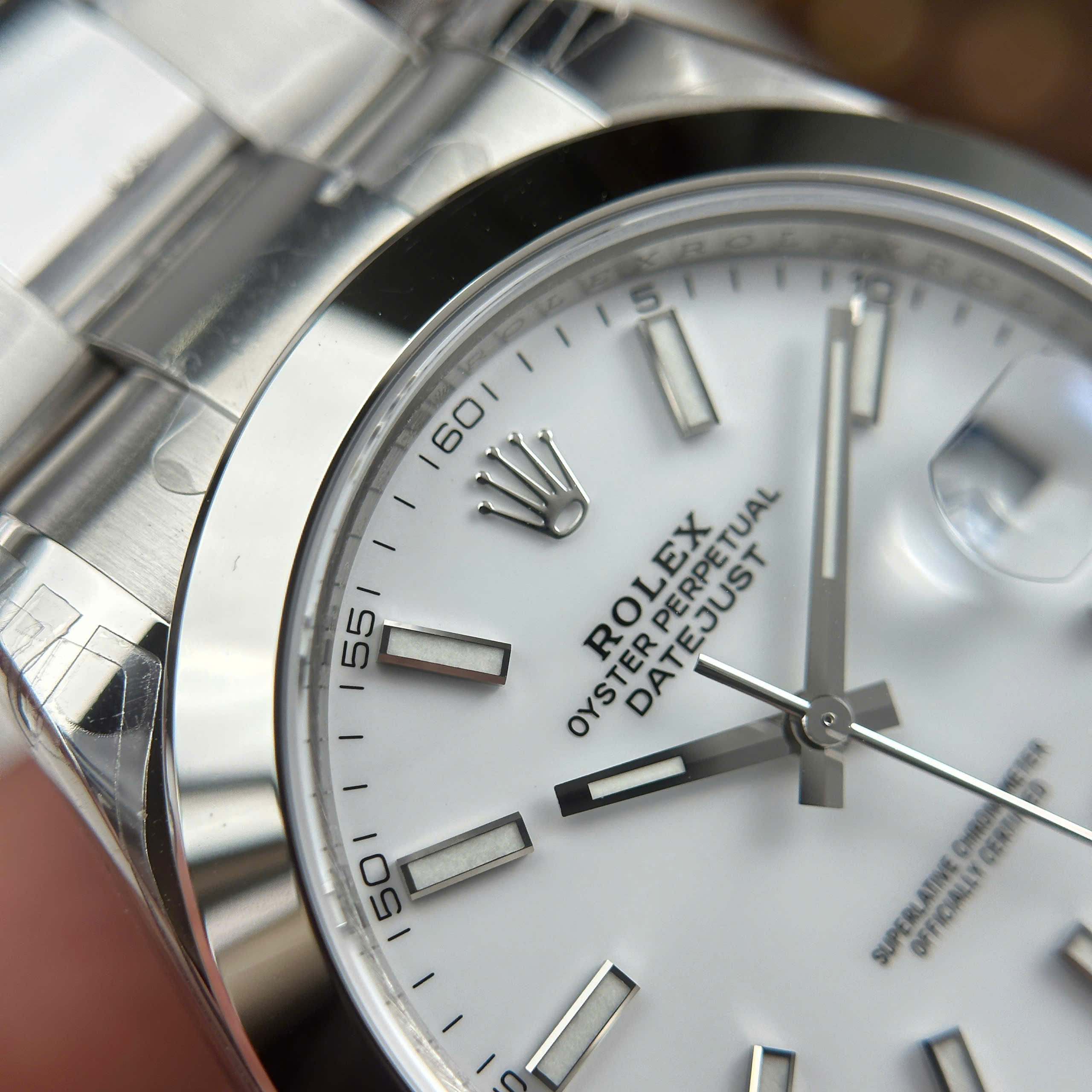 Đồng Hồ Rolex Datejust 41mm M126300 Mặt Số Trắng Replica 1:1 VSF Factory