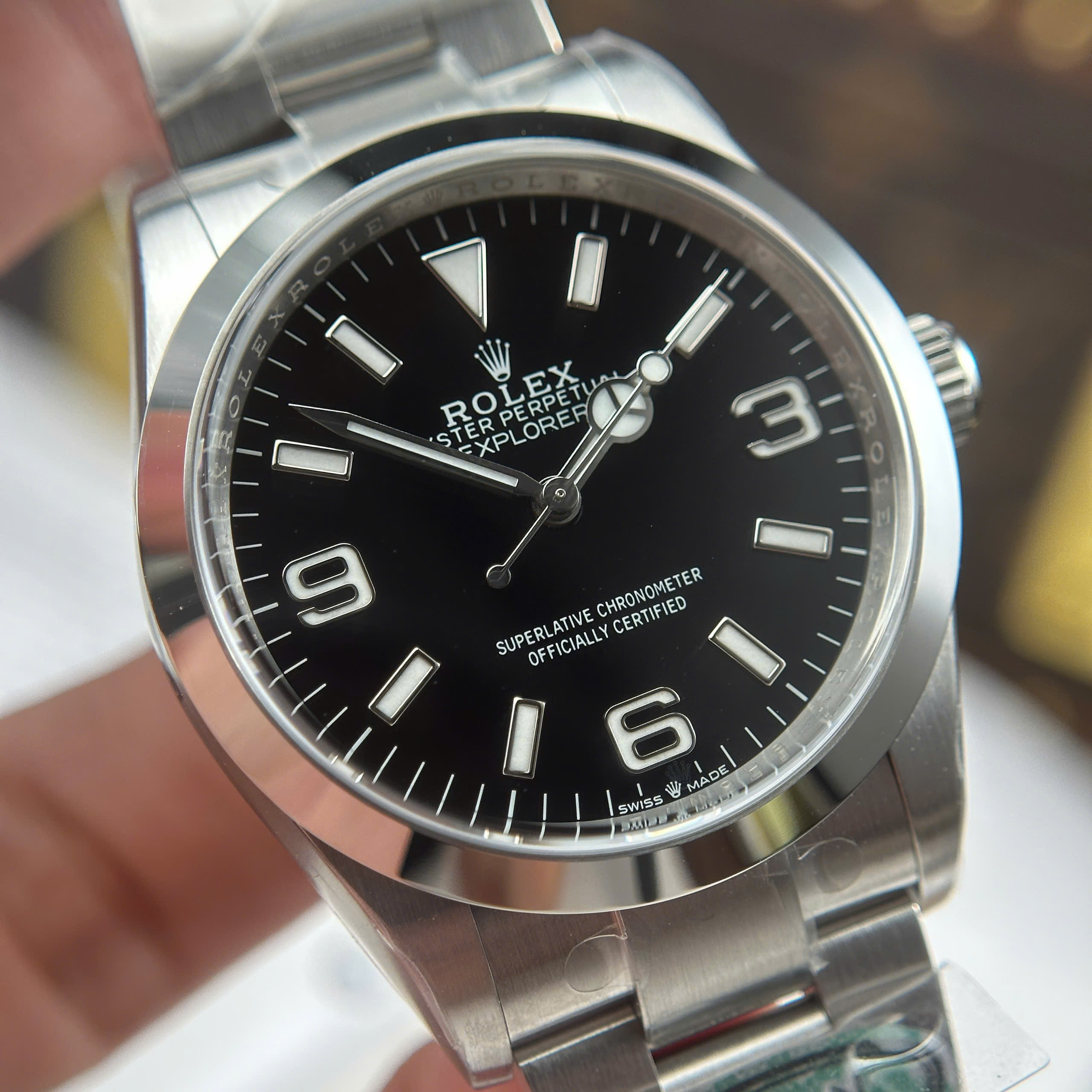 Đồng Hồ Rolex Explorer 36mm M124270 Mặt Số Đen Replica 1:1 Clean Factory