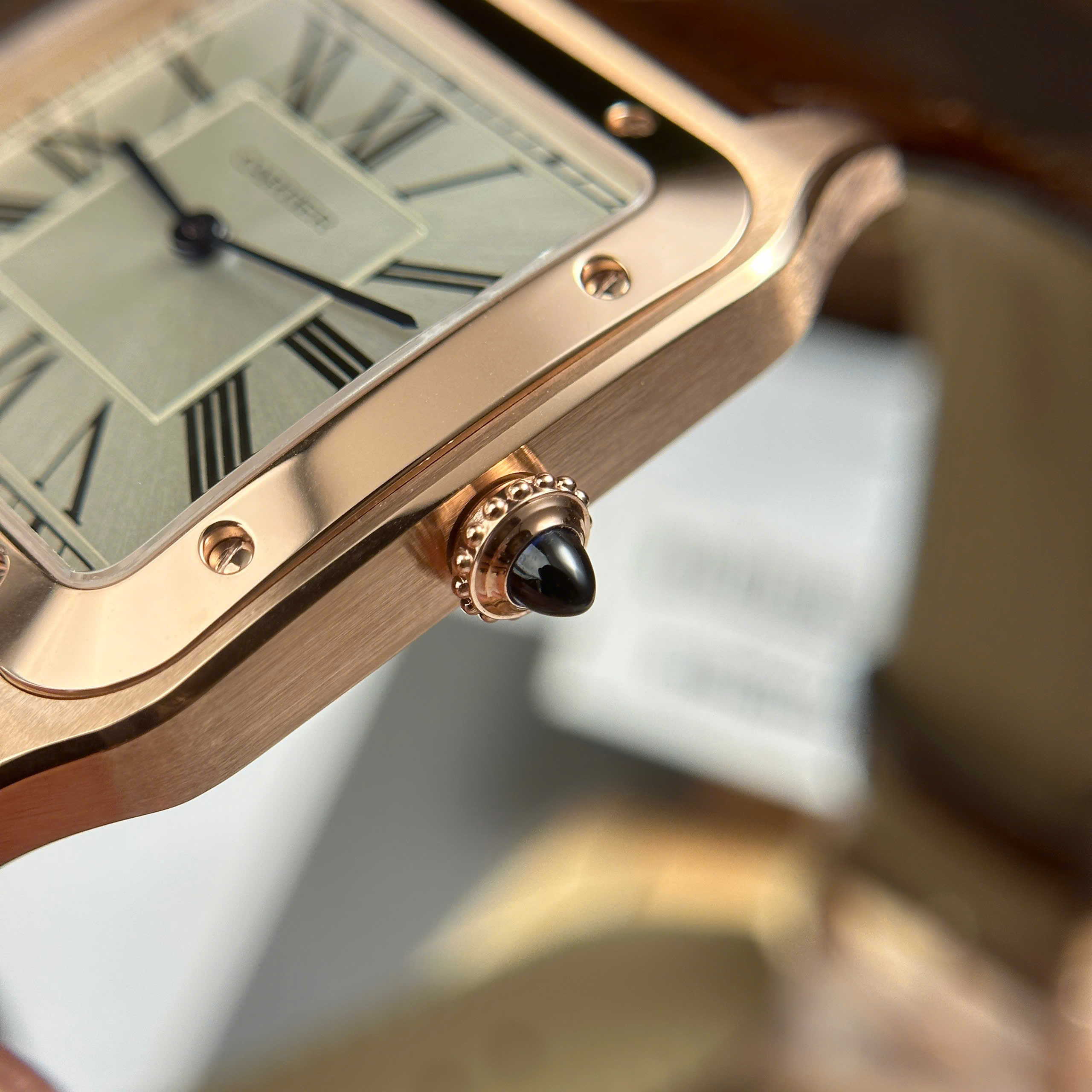 Đồng Hồ Cartier Santos Dumont Size XL Replica 1:1 F1 Factory