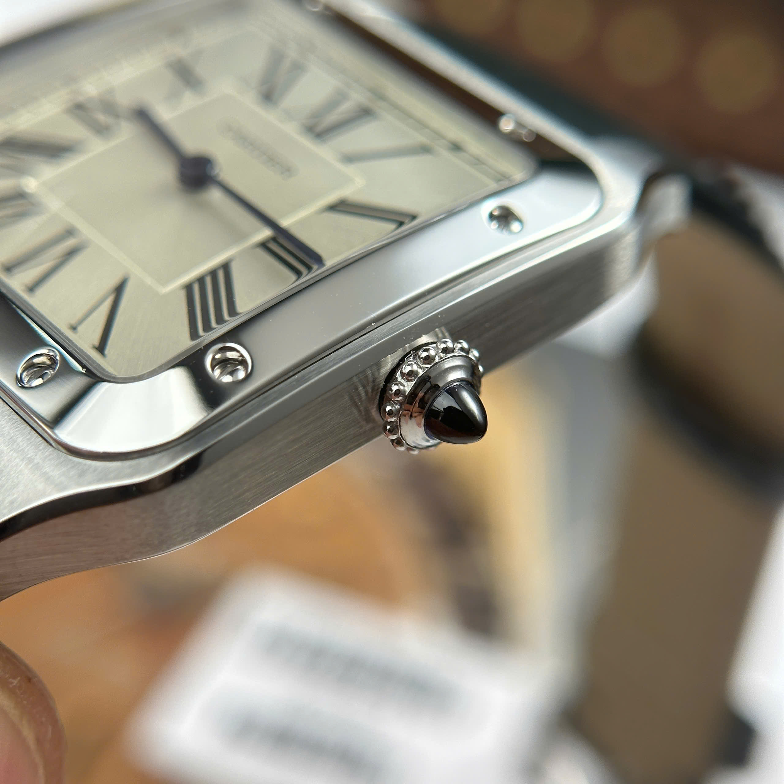 Đồng Hồ Cartier Santos Dumont Size XL Replica 1:1 F1 Factory