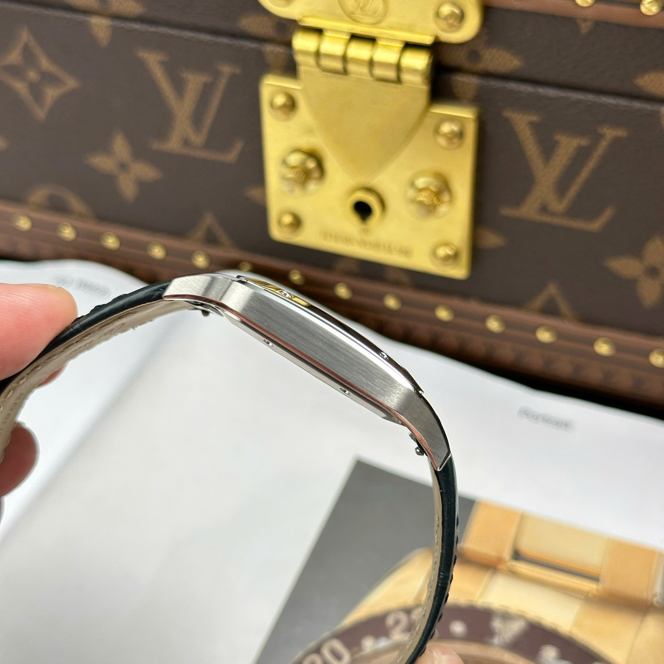 Đồng Hồ Cartier Santos Dumont Size XL Replica 1:1 F1 Factory