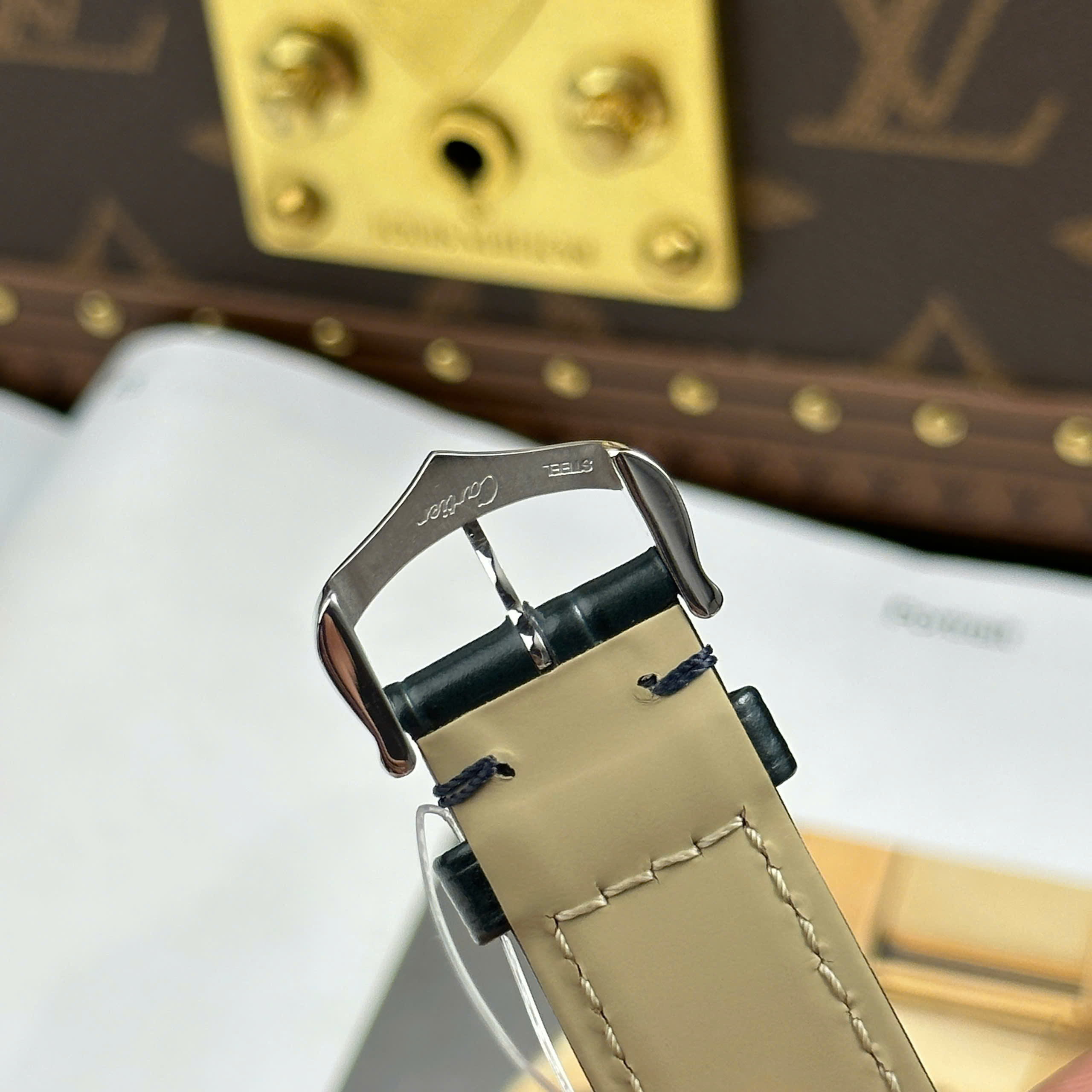 Đồng Hồ Cartier Santos Dumont Size XL Replica 1:1 F1 Factory