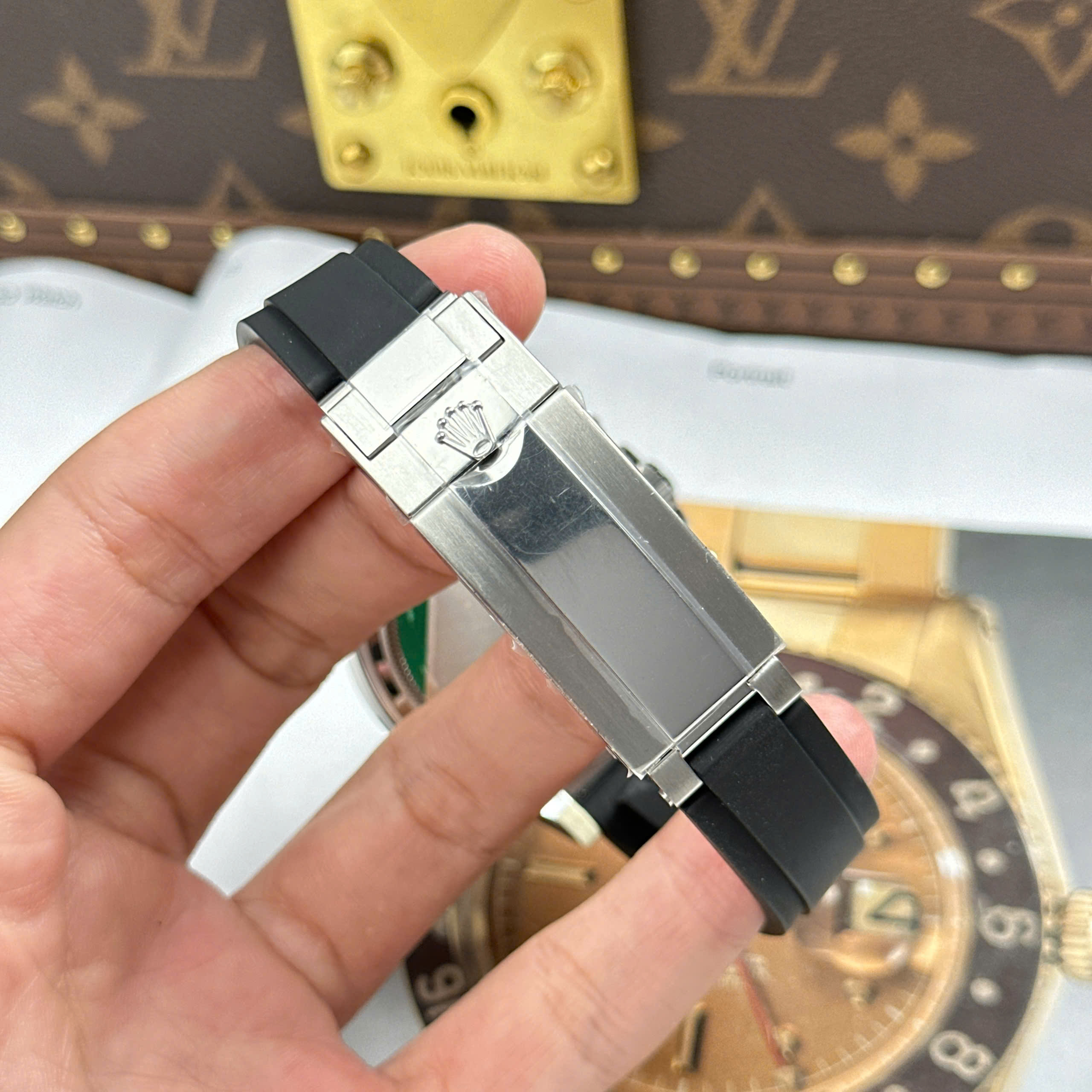 Đồng Hồ Rolex Cosmograph Daytona 40mm 126519LN Mặt Số Đen Rep 1:1 Cao Cấp