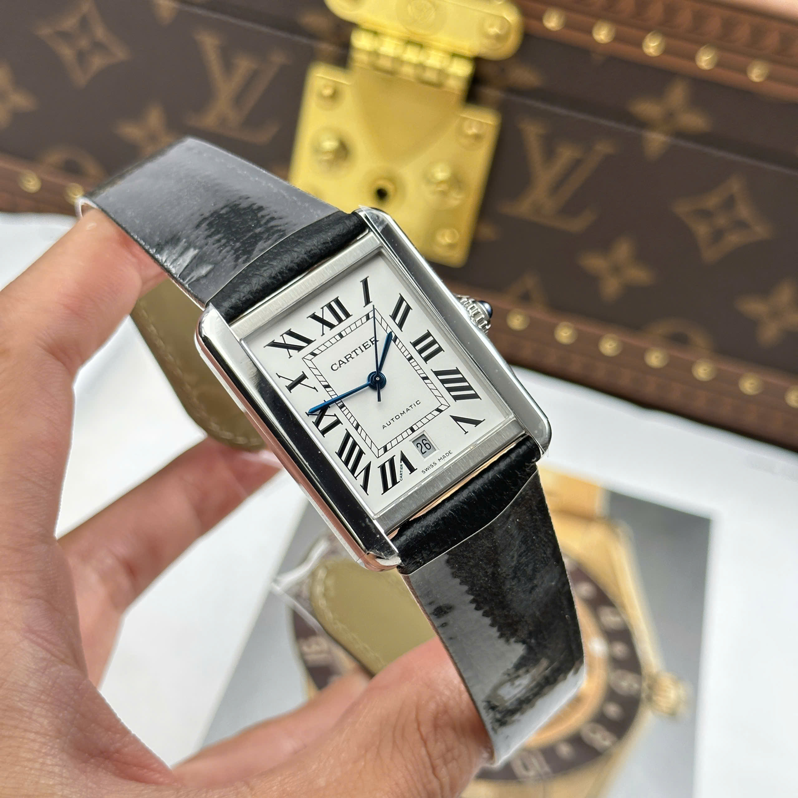 Đồng Hồ Cartier Tank Solo Extra Large Moden 31mmx40mm Replica 1:1 AF Factory