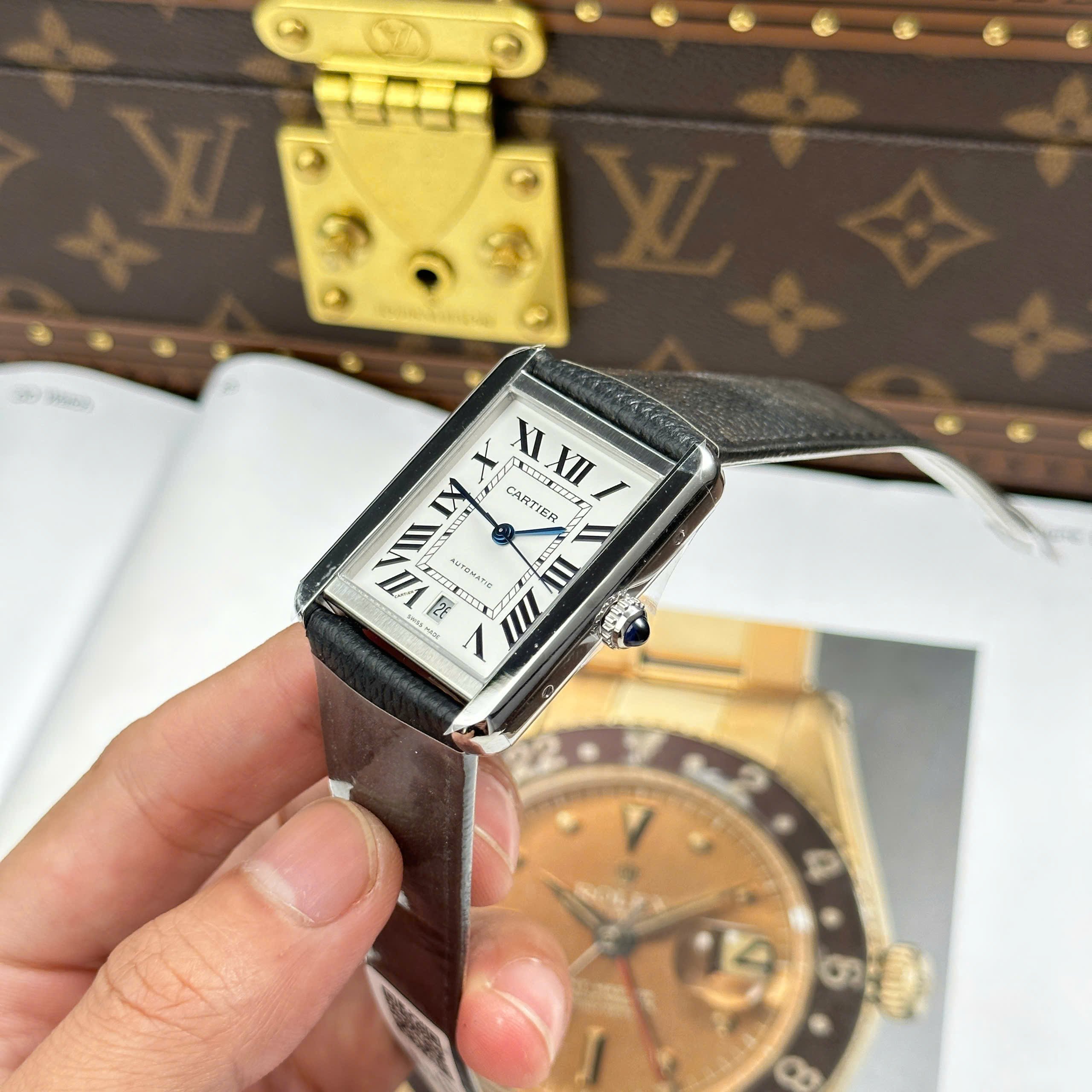 Đồng Hồ Cartier Tank Solo Extra Large Moden 31mmx40mm Replica 1:1 AF Factory