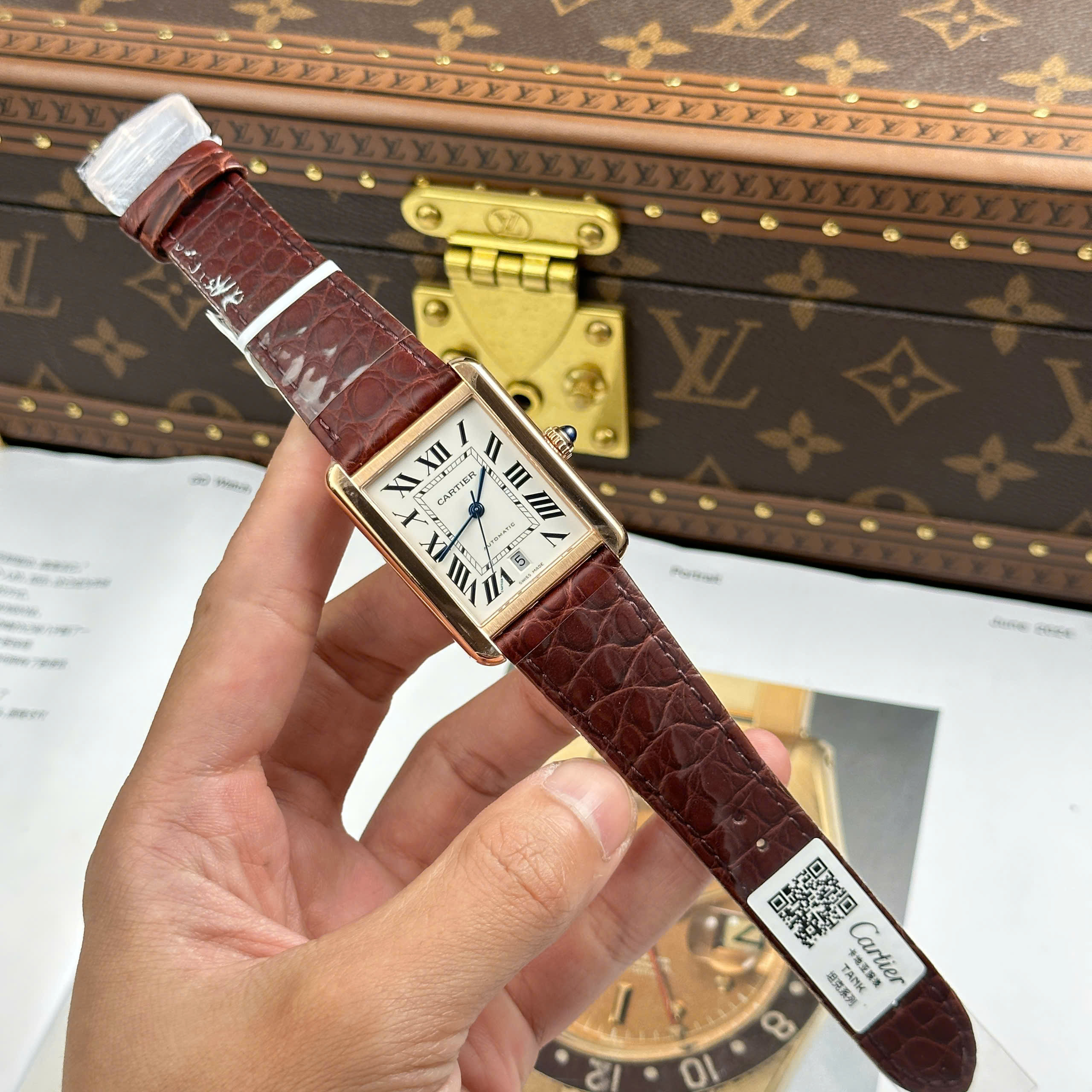 Đồng Hồ Cartier Tank Solo Extra Large Moden 31mmx40mm Replica 1:1 AF Factory