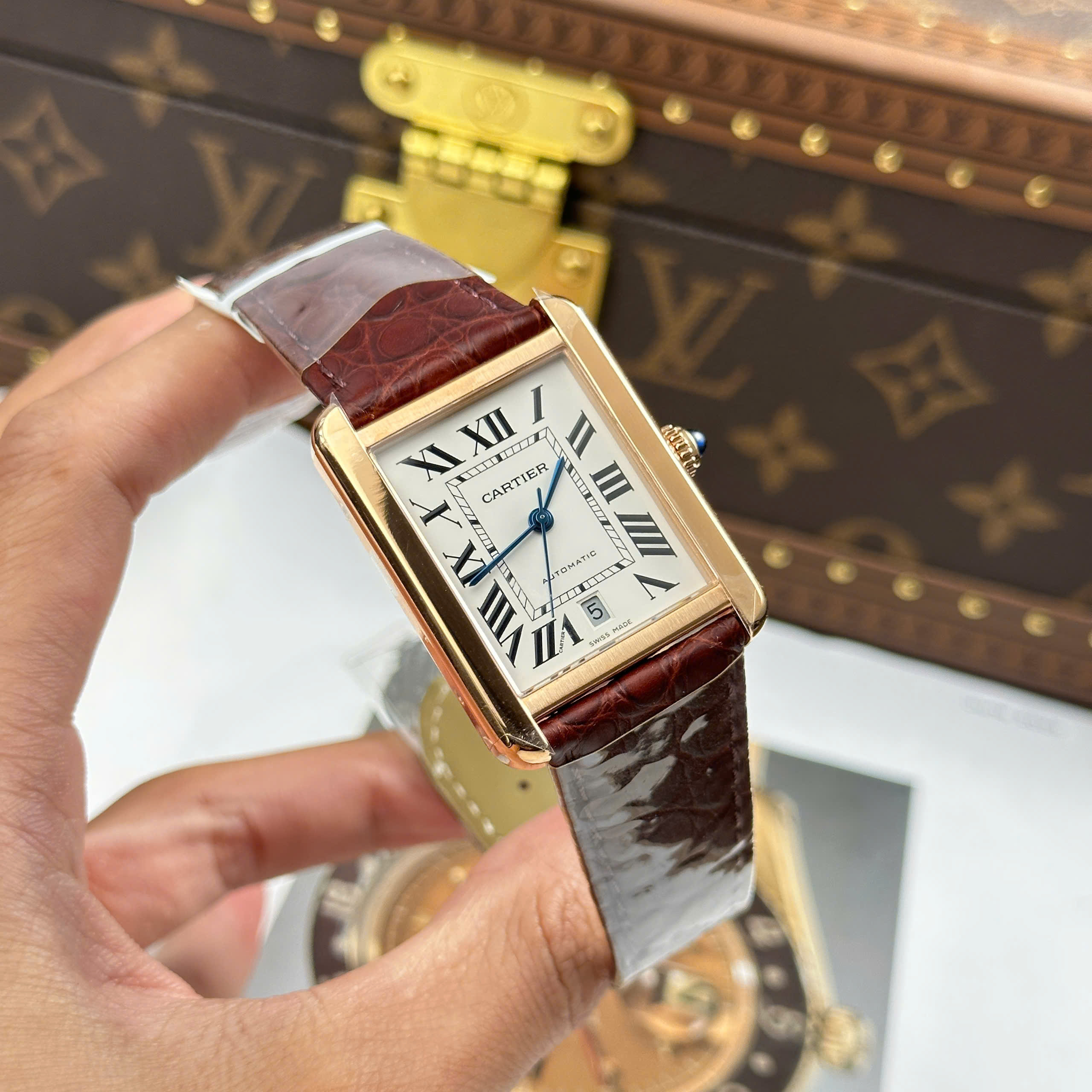 Đồng Hồ Cartier Tank Solo Extra Large Moden 31mmx40mm Replica 1:1 AF Factory