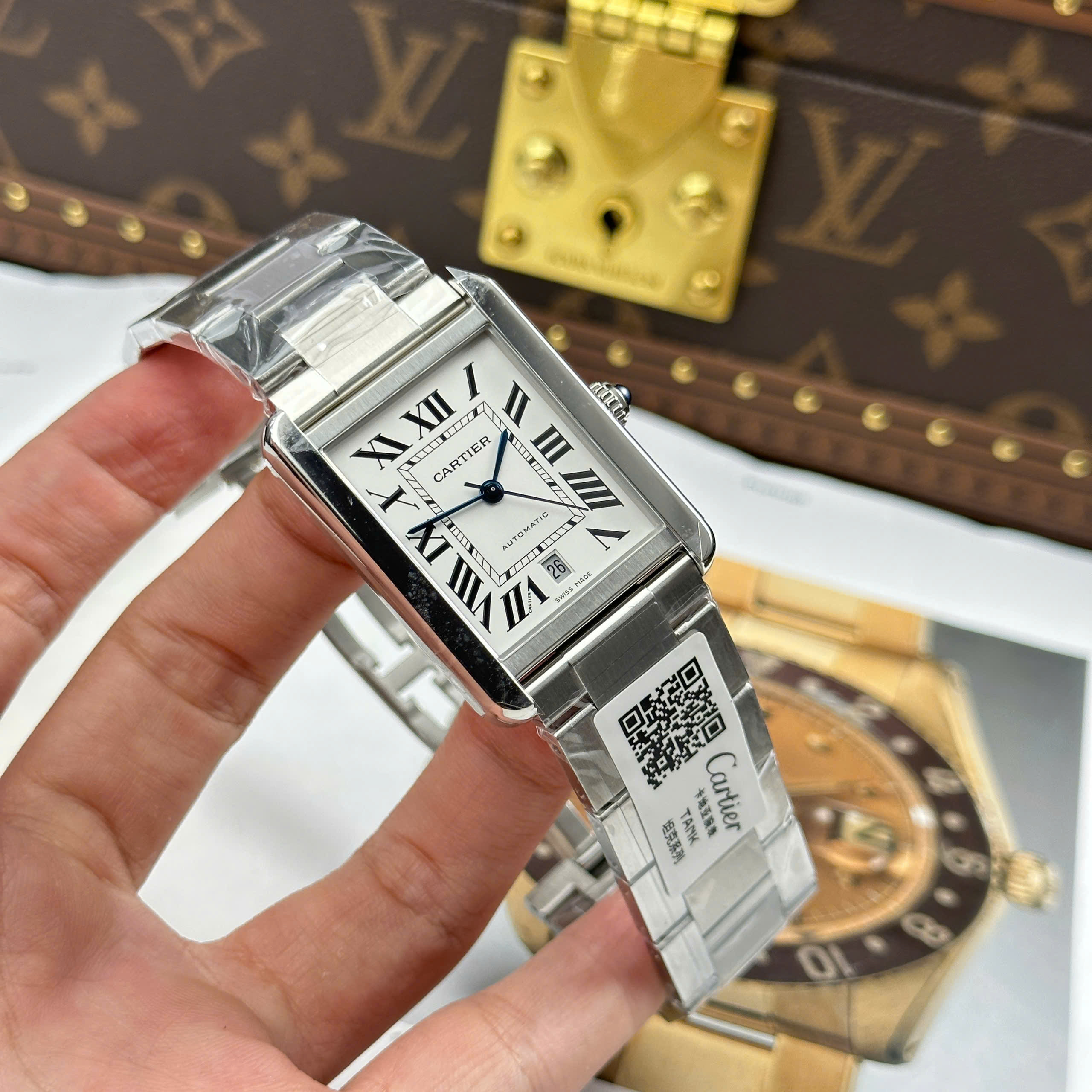 Đồng Hồ Cartier Tank Solo Extra Large Moden 31mmx40mm Replica 1:1 AF Factory