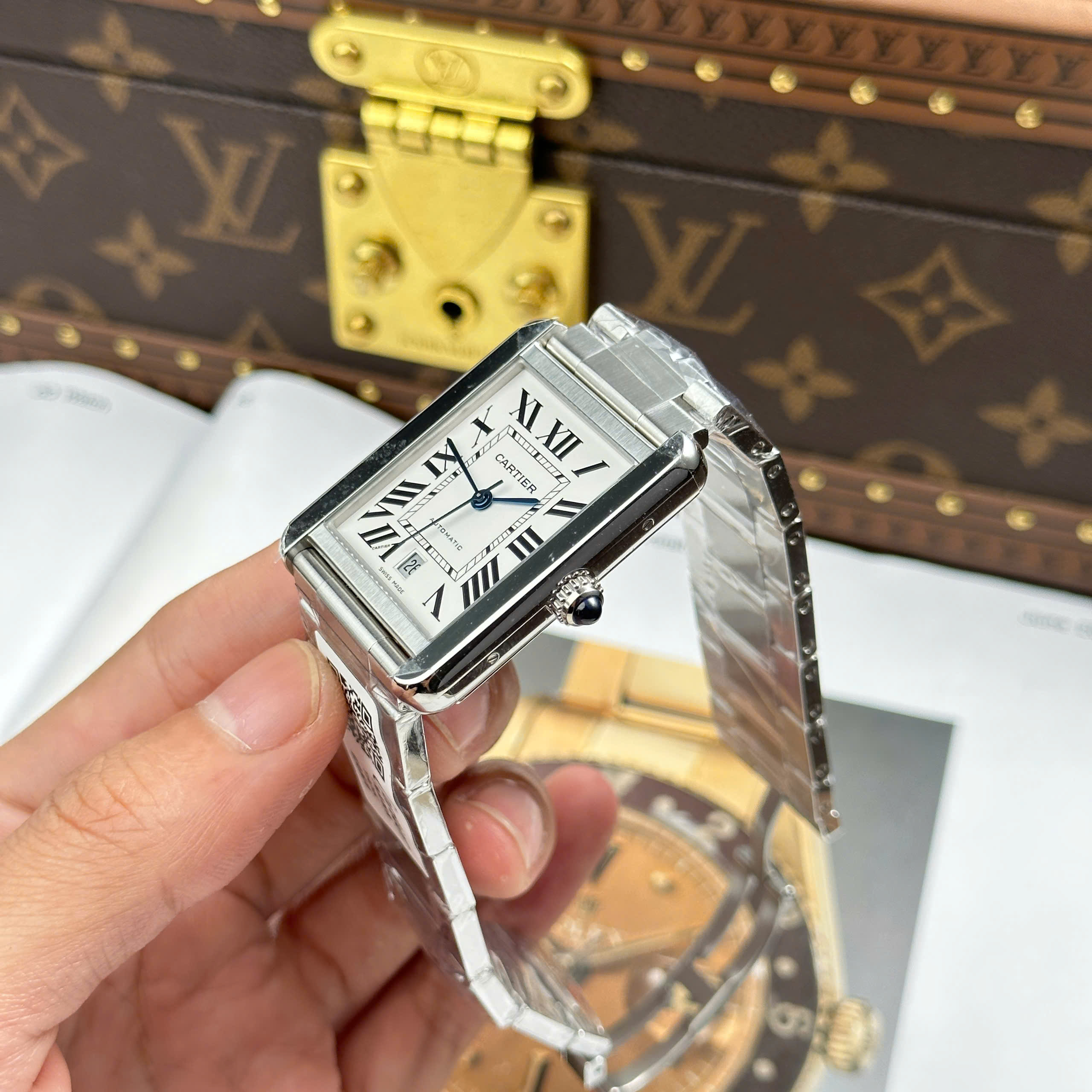 Đồng Hồ Cartier Tank Solo Extra Large Moden 31mmx40mm Replica 1:1 AF Factory