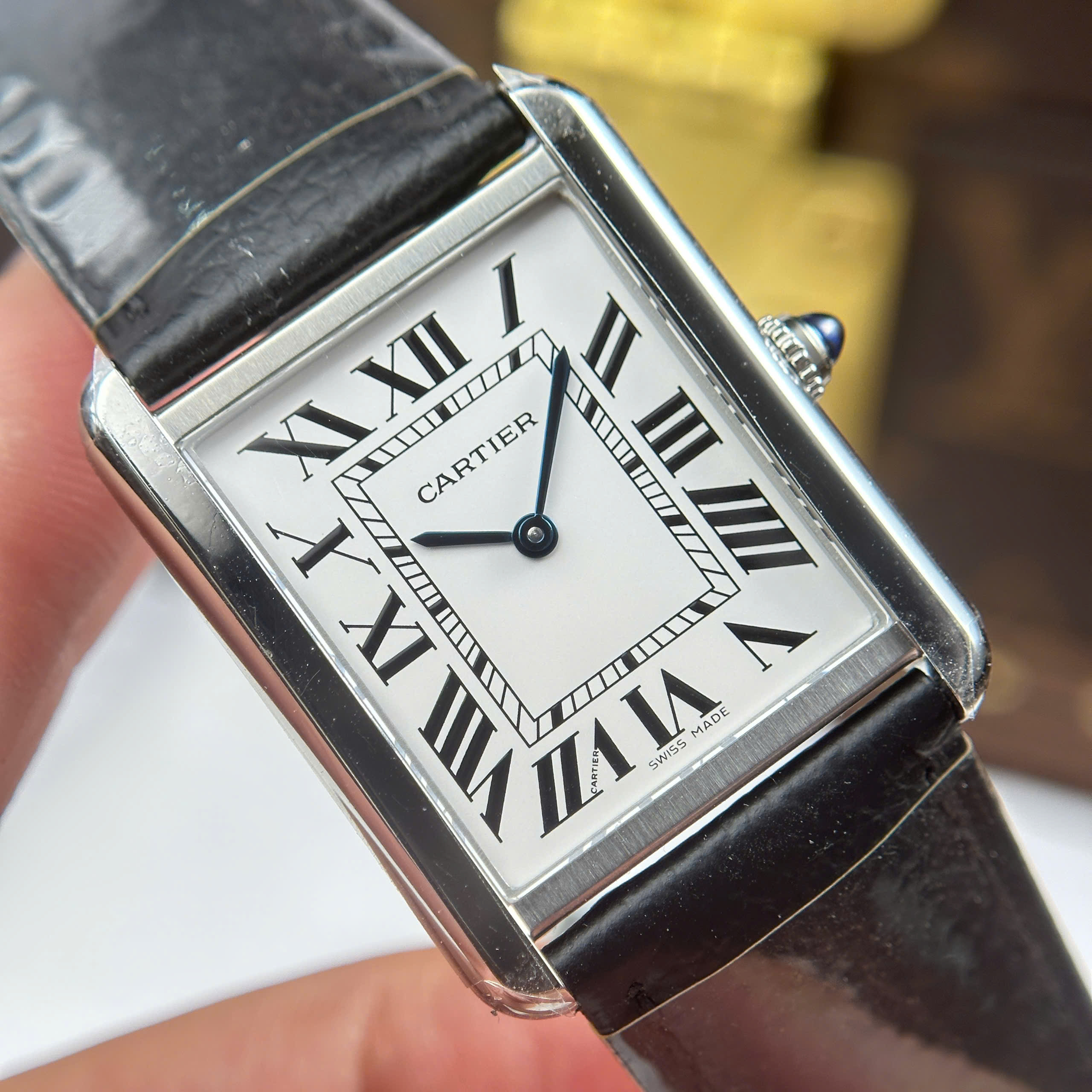 Đồng Hồ Cartier Tank Solo Large Moden 27.5mmx35mm Replica 1:1 AF Factory