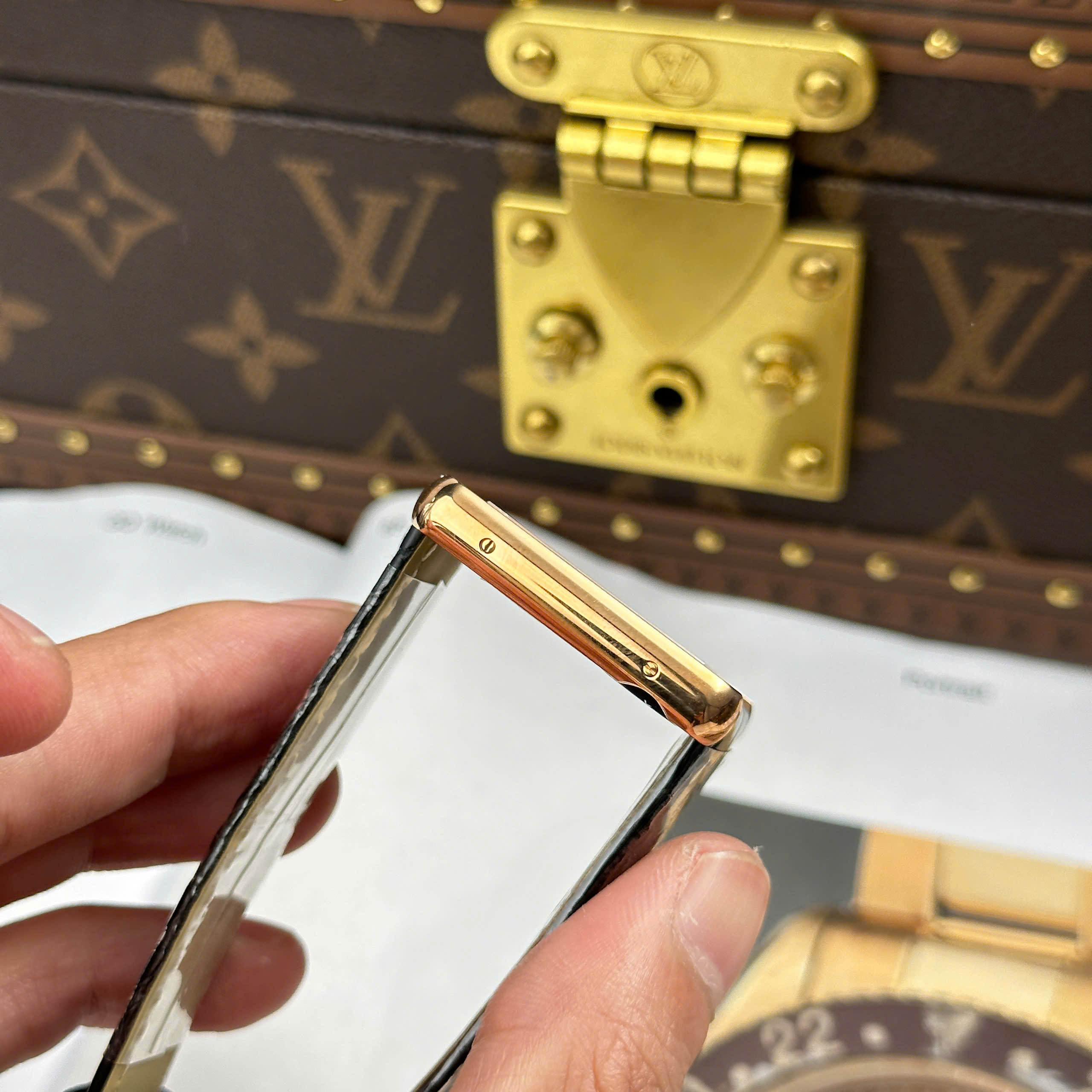 Đồng Hồ Cartier Tank Solo Large Moden 27.5mmx35mm Đính Đá Replica 1:1 AF Factory