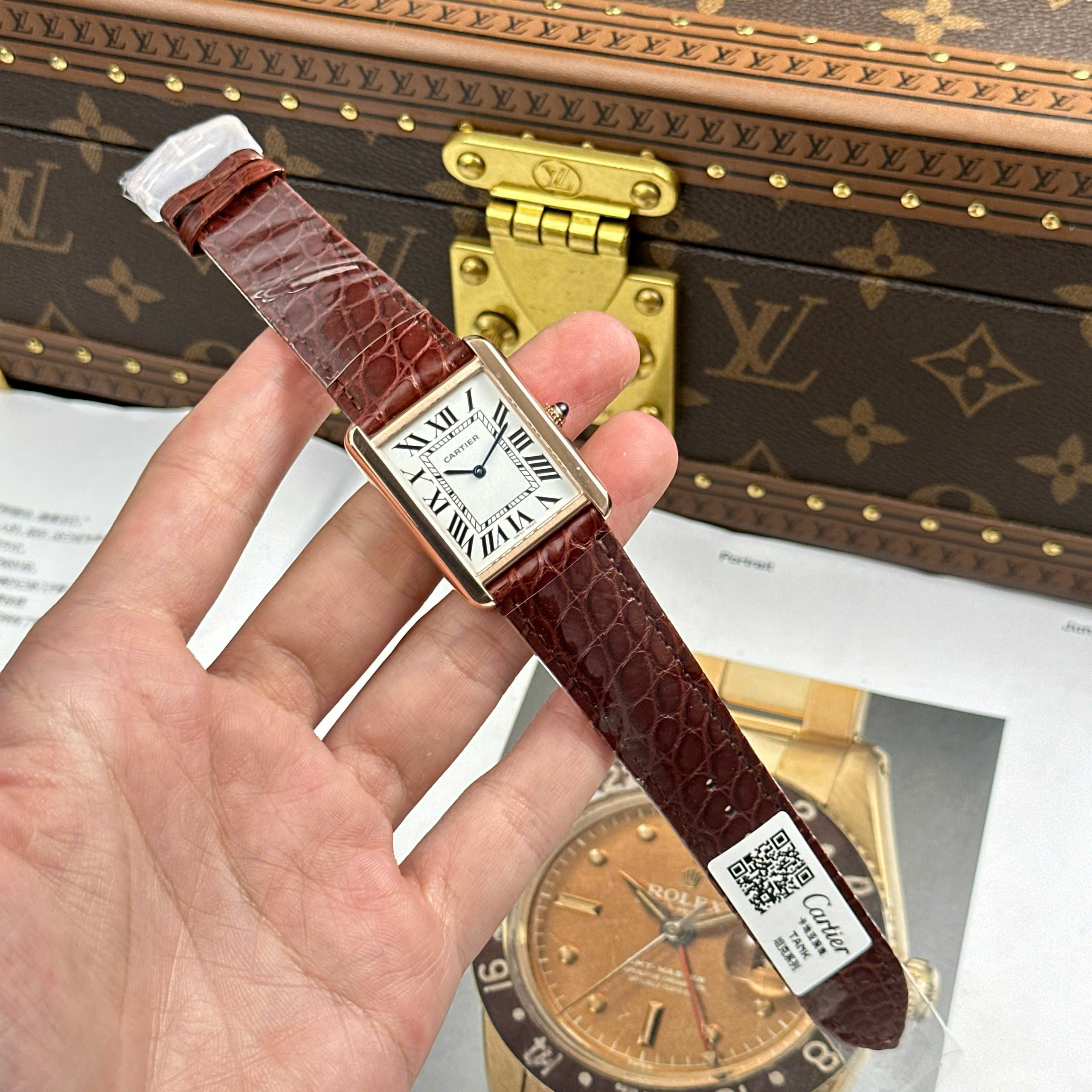 Đồng Hồ Cartier Tank Solo Large Moden 27.5mmx35mm Replica 1:1 AF Factory