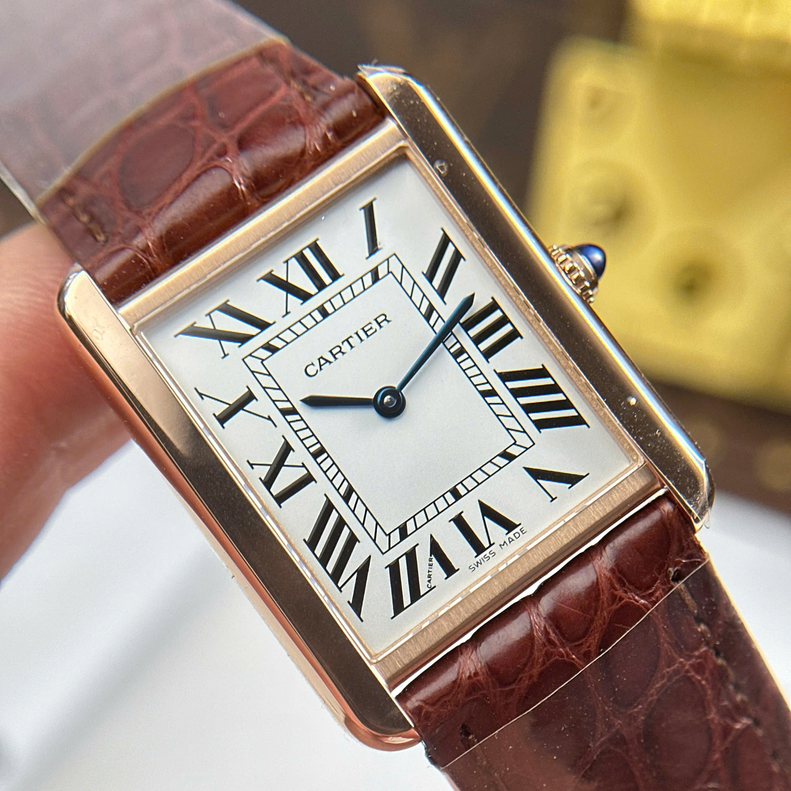 Đồng Hồ Cartier Tank Solo Large Moden 27.5mmx35mm Replica 1:1 AF Factory