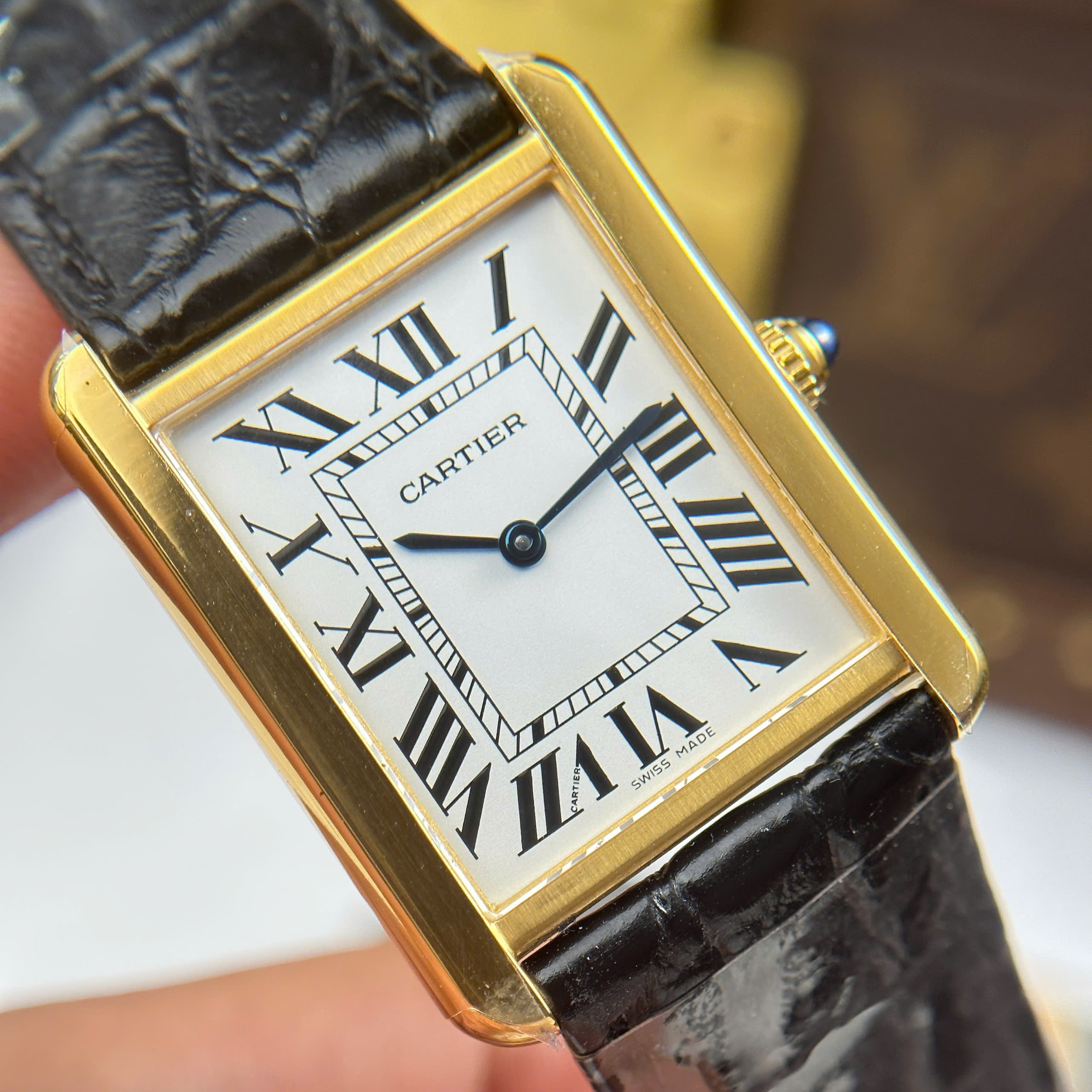 Đồng Hồ Cartier Tank Solo Large Moden 27.5mmx35mm Replica 1:1 AF Factory