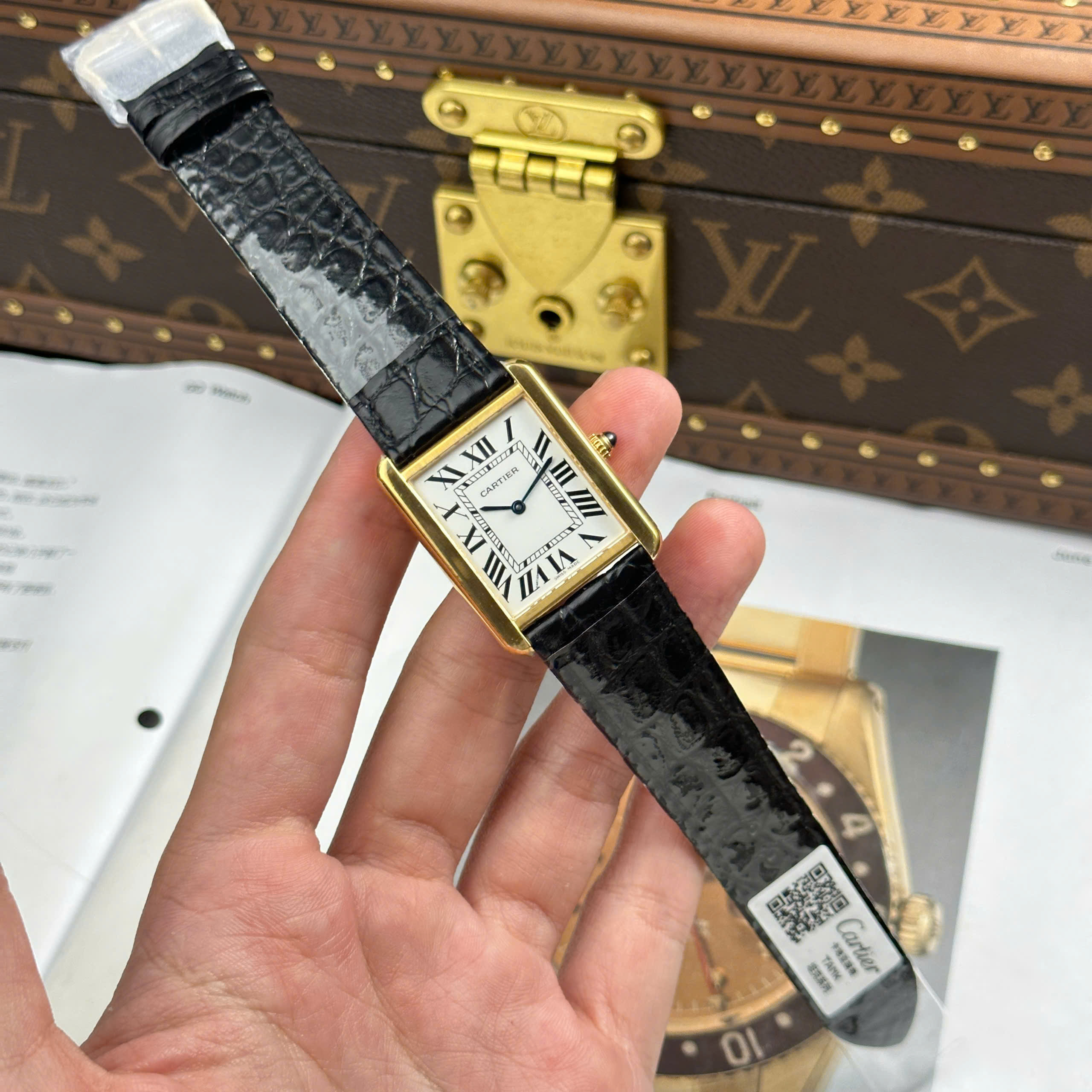 Đồng Hồ Cartier Tank Solo Large Moden 27.5mmx35mm Replica 1:1 AF Factory