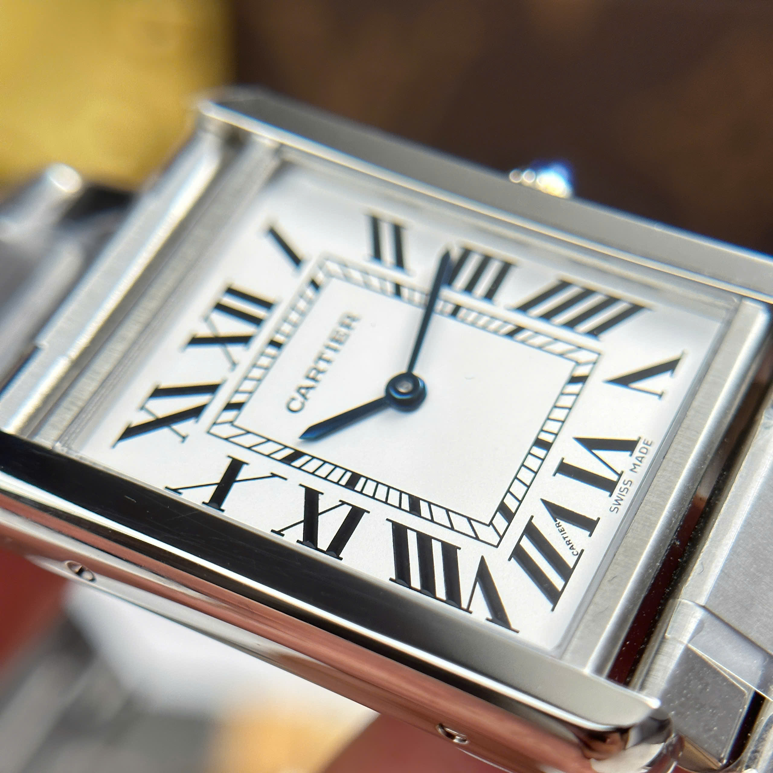 Đồng Hồ Cartier Tank Solo Large Moden 27.5mmx35mm Replica 1:1 AF Factory