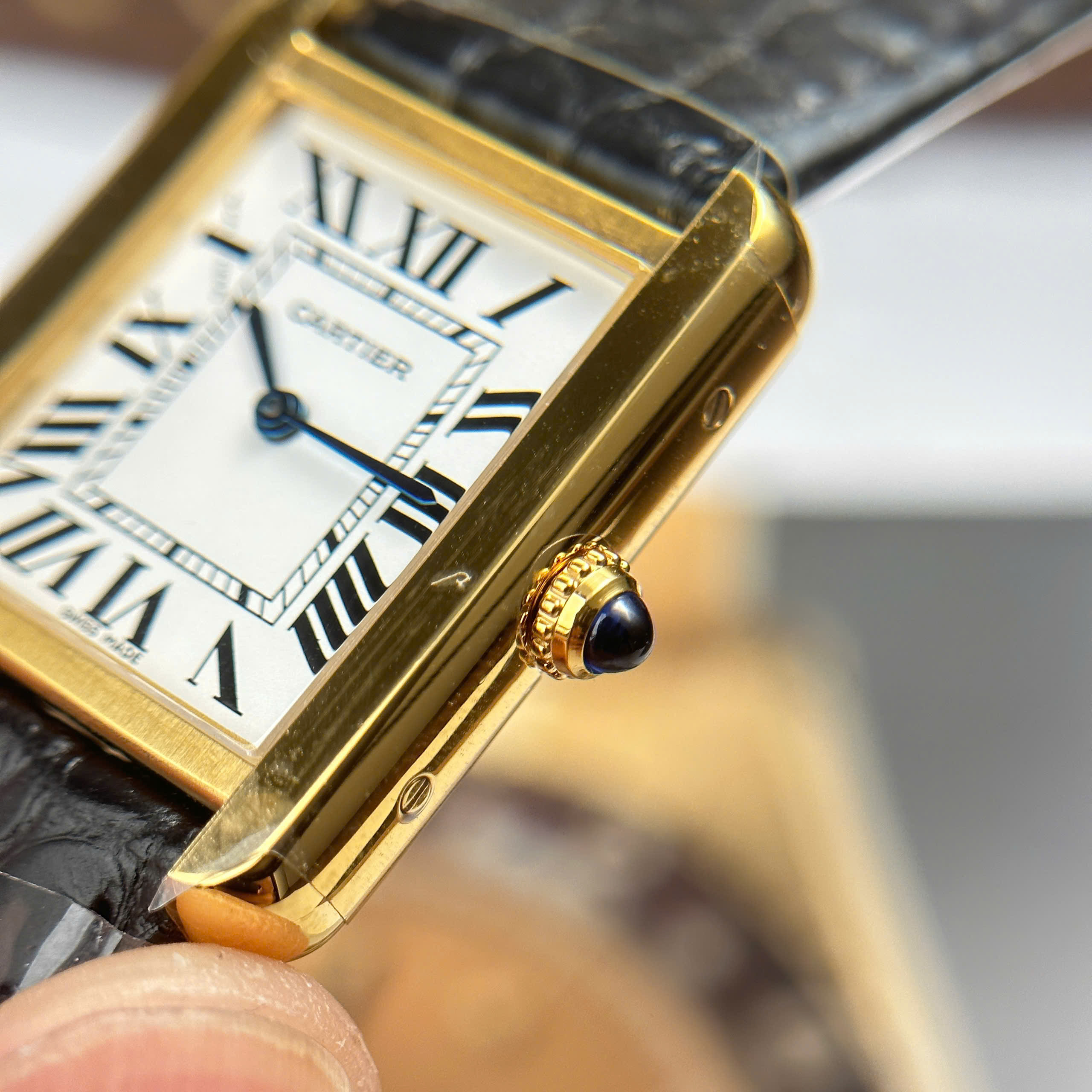 Đồng Hồ Cartier Tank Solo Small Model 25mmx31mm Máy Quartz Ronda Replica 1:1 AF Factory