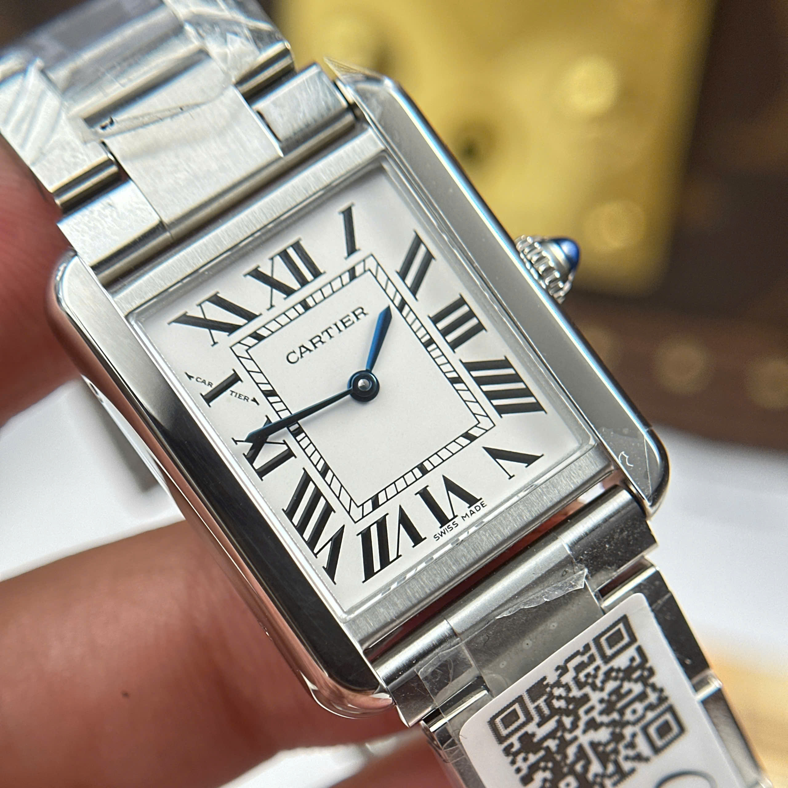 Đồng Hồ Cartier Tank Solo Small Model 25mmx31mm Máy Quartz Ronda Replica 1:1 AF Factory