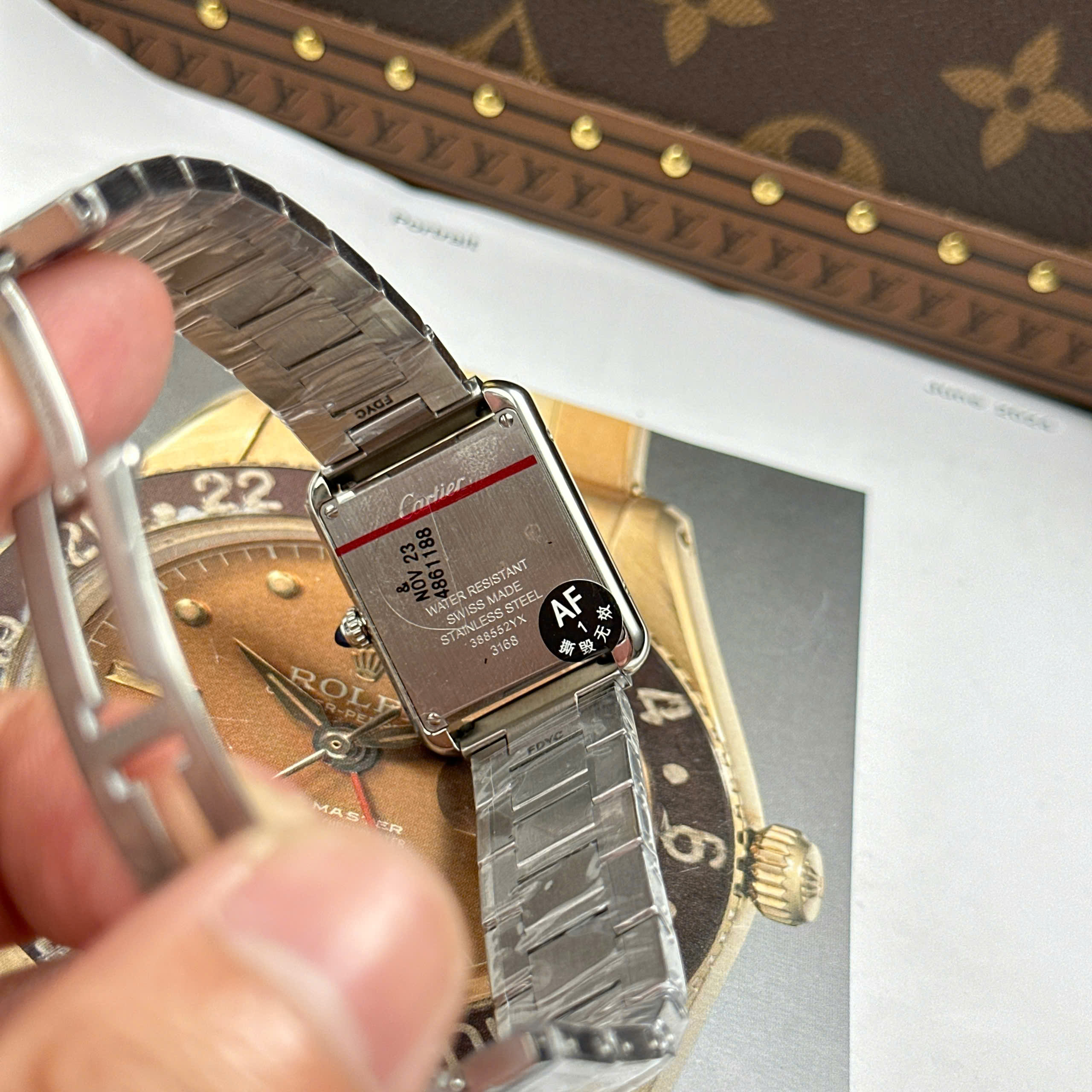 Đồng Hồ Cartier Tank Solo Small Model 25mmx31mm Máy Quartz Ronda Replica 1:1 AF Factory