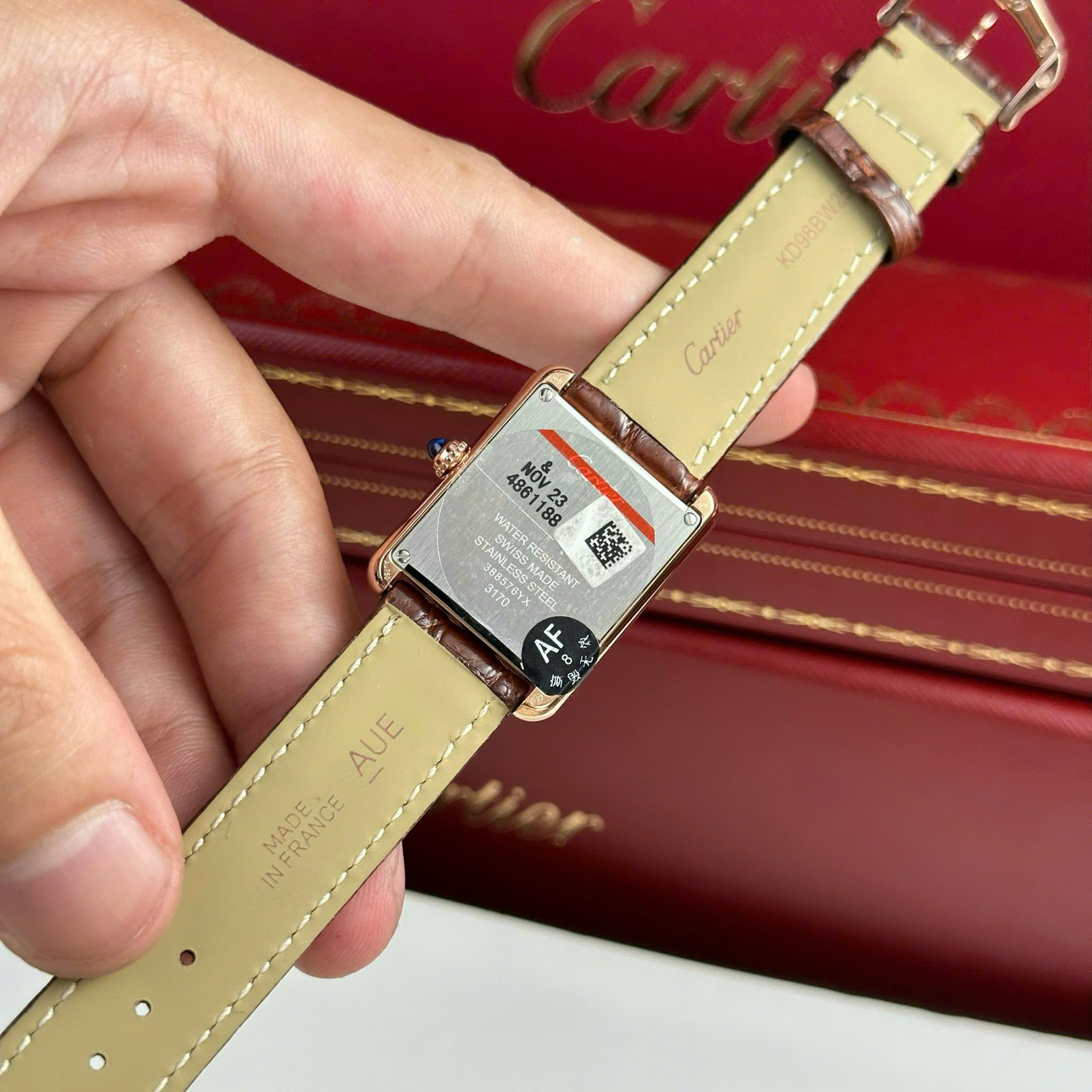 Đồng Hồ Cartier Tank Solo Small Model 25mmx31mm Máy Quartz Ronda Replica 1:1 AF Factory