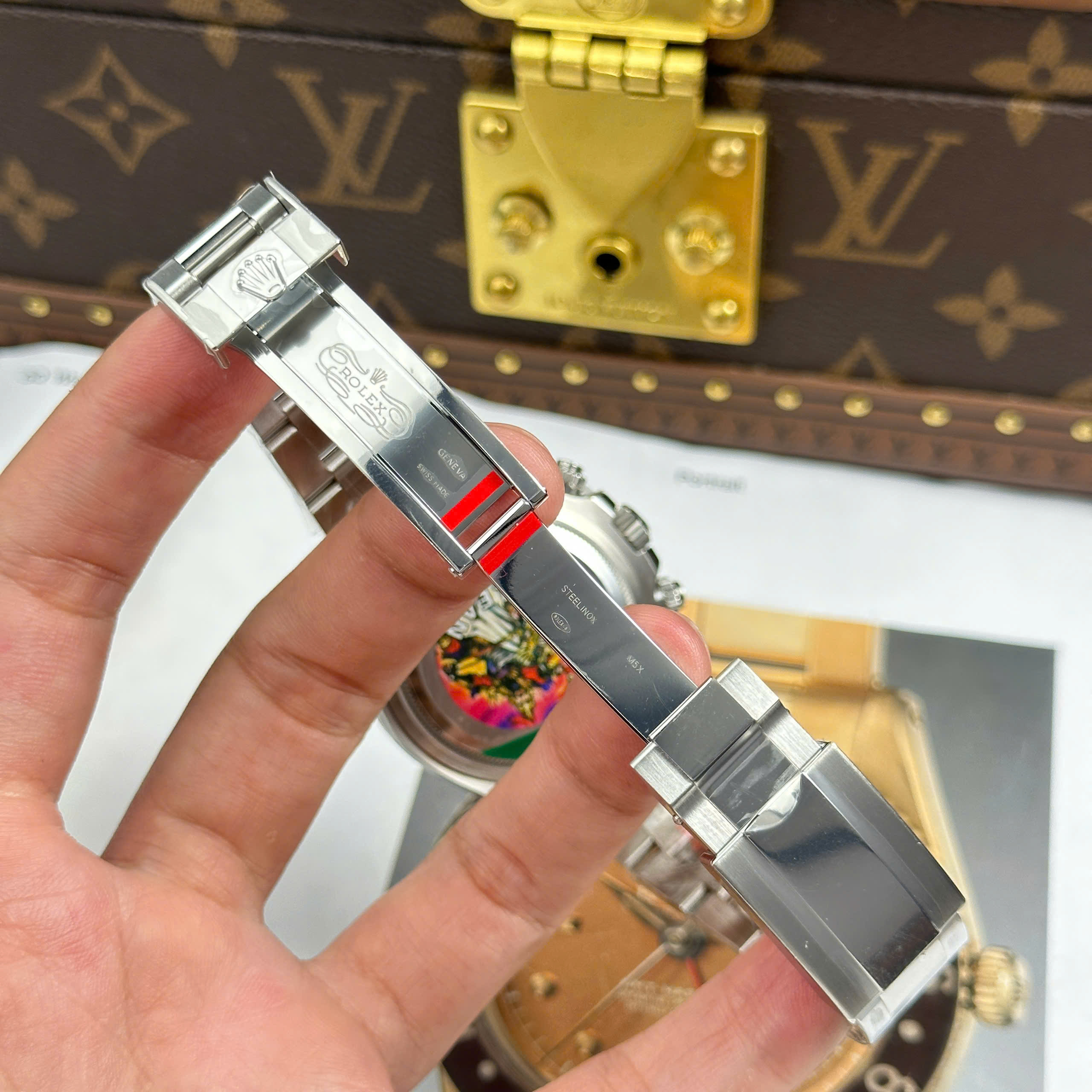 Đồng Hồ Rolex Cosmograph Daytona 126500LN 40mm Mặt Số Đen Replica 1:1 Clean Factory