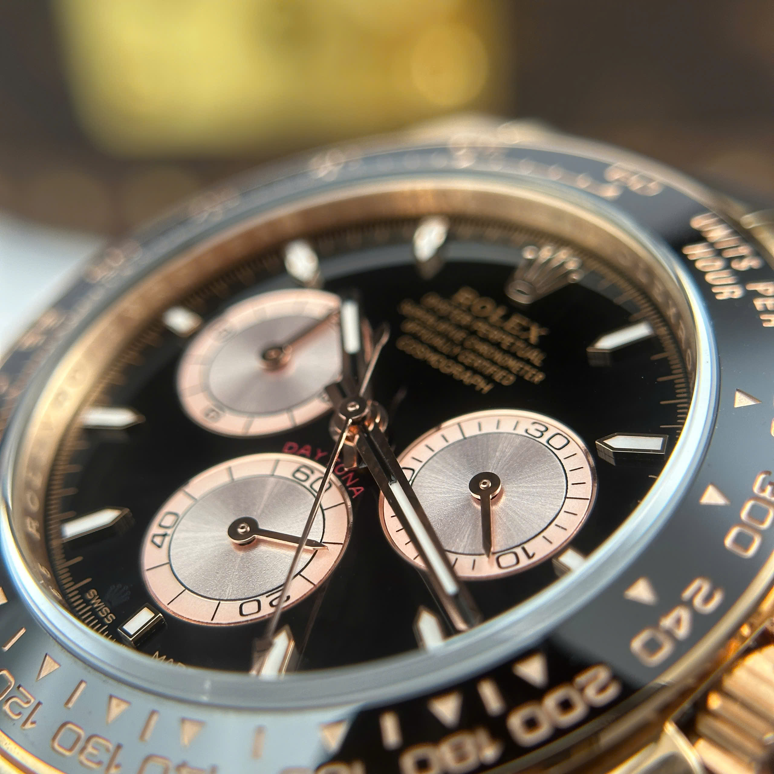 Đồng Hồ Rolex Cosmograph Daytona 126515LN Mặt Số Đen 40mm Replica 1:1
