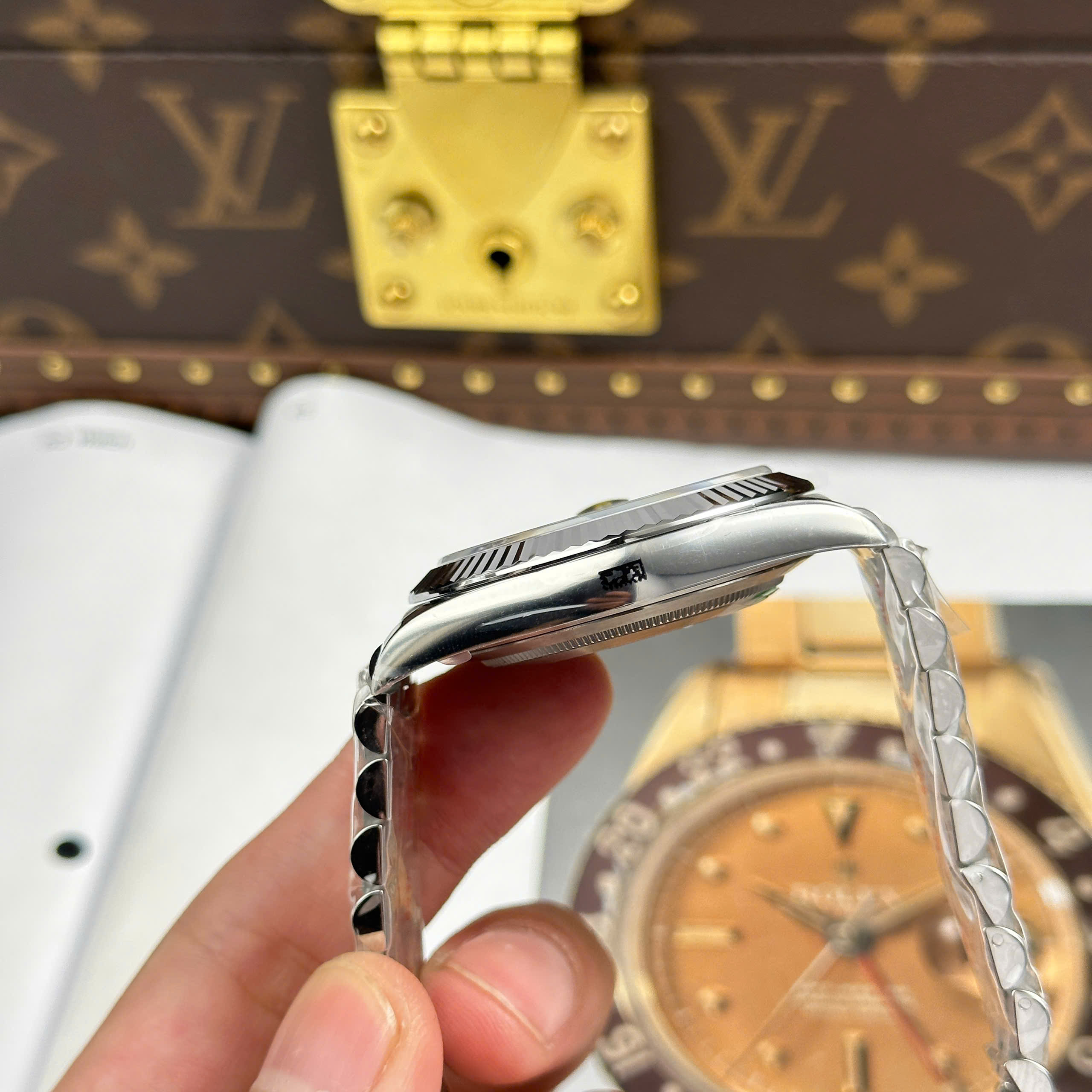 Đồng Hồ Rolex Datejust 41mm 126334 Mặt Số Xanh Nam Replica 1:1 Clean Factory