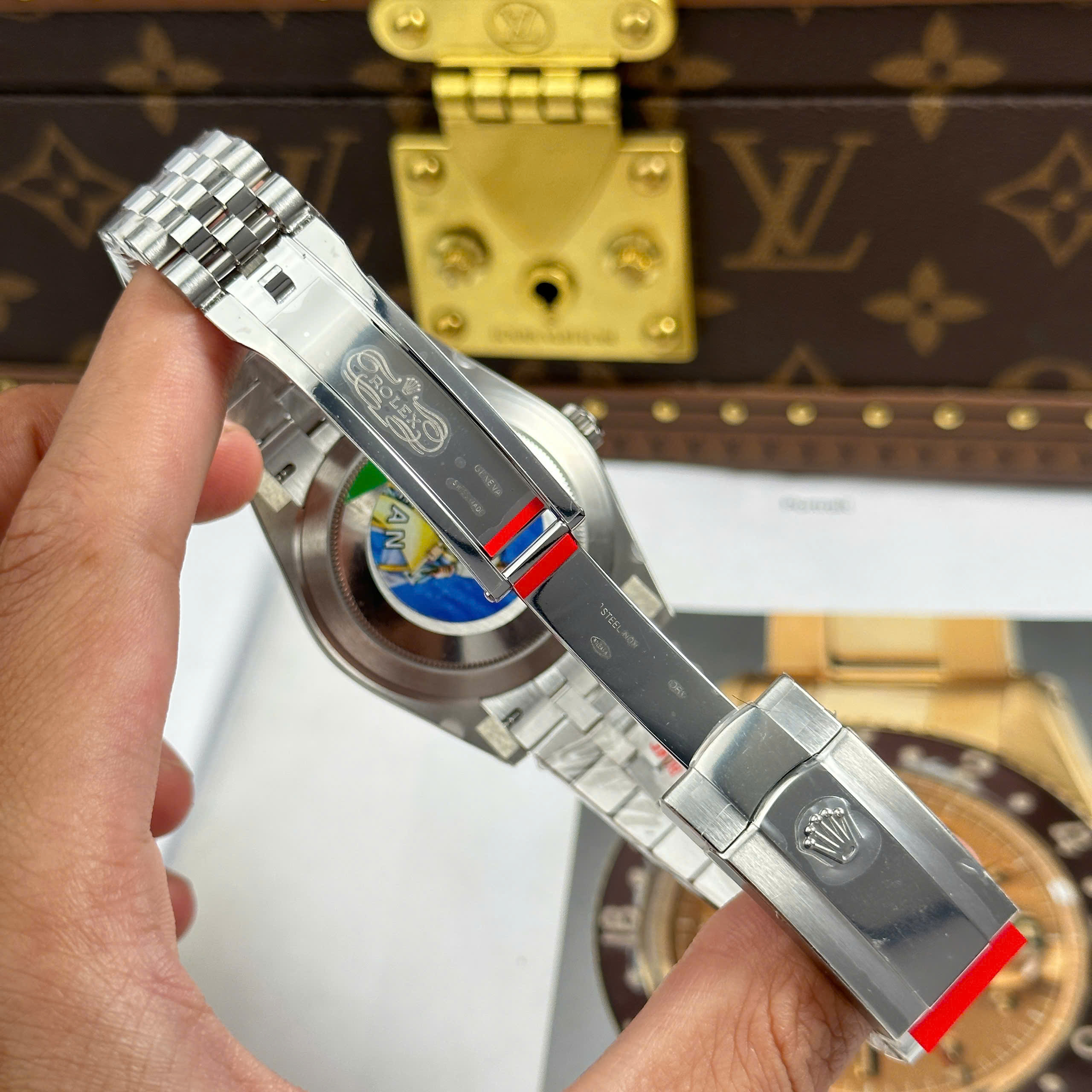 Đồng Hồ Rolex Datejust 41mm 126334 Mặt Số Xanh Nam Replica 1:1 Clean Factory