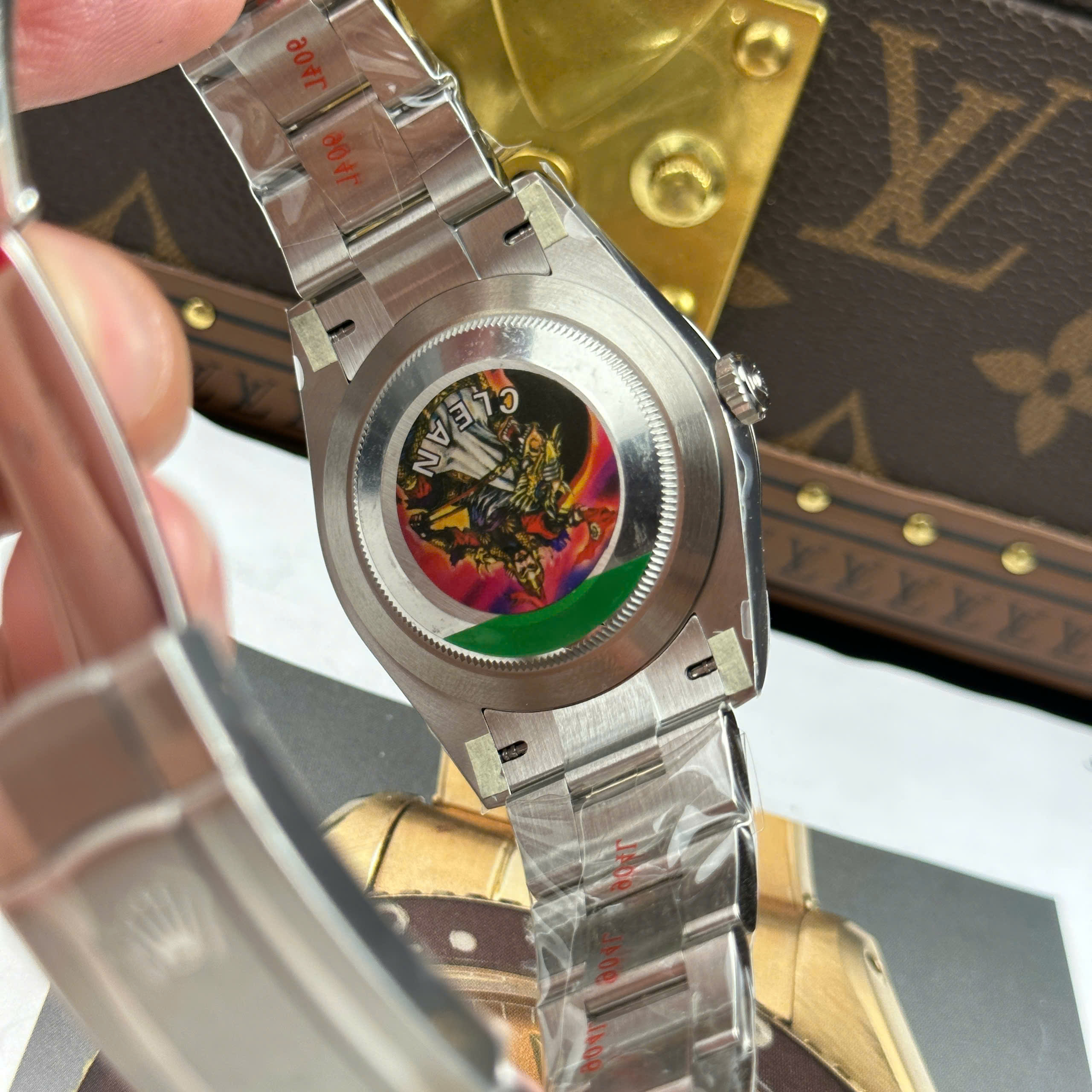 Đồng Hồ Rolex Oyster Perpetual 41mm M124300 Mặt Số Xanh Lá Replica 1:1 Clean Factory