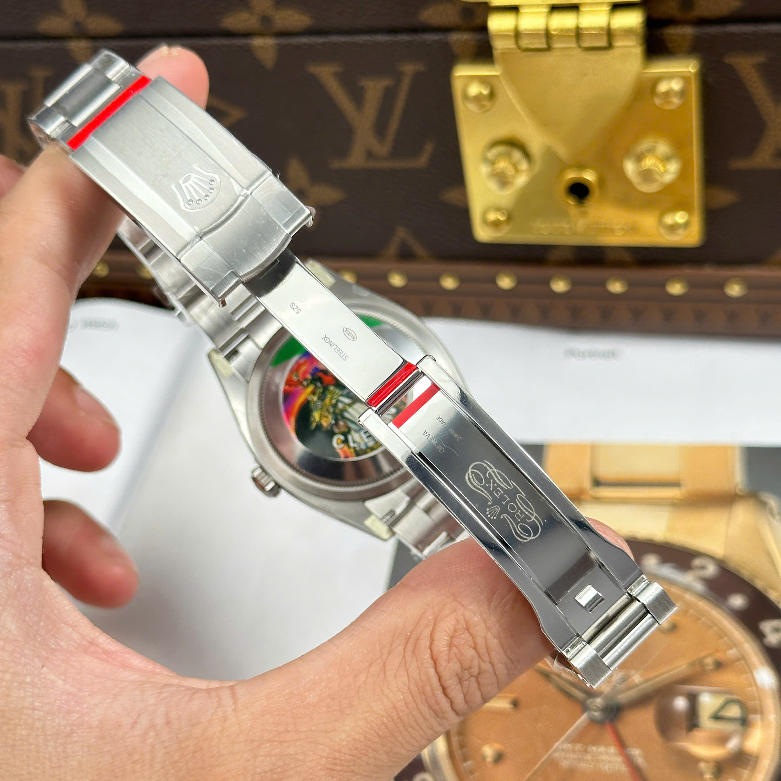 Đồng Hồ Rolex Oyster Perpetual 36mm 124300 Mặt Số Xanh Lam Replica 1:1 Clean Factory