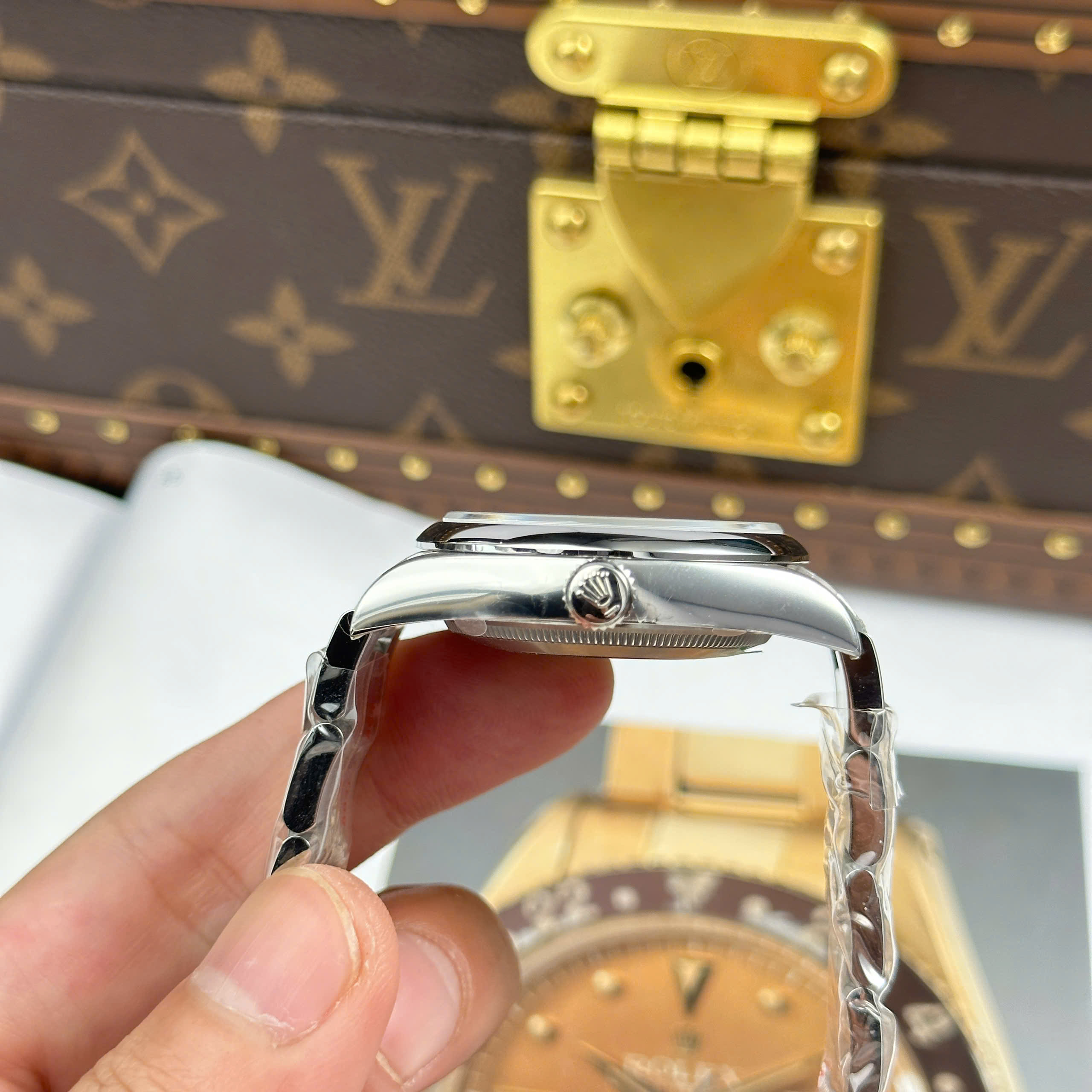 Đồng Hồ Rolex Oyster Perpetual 36mm 124300 Mặt Số Xanh Lam Replica 1:1 Clean Factory