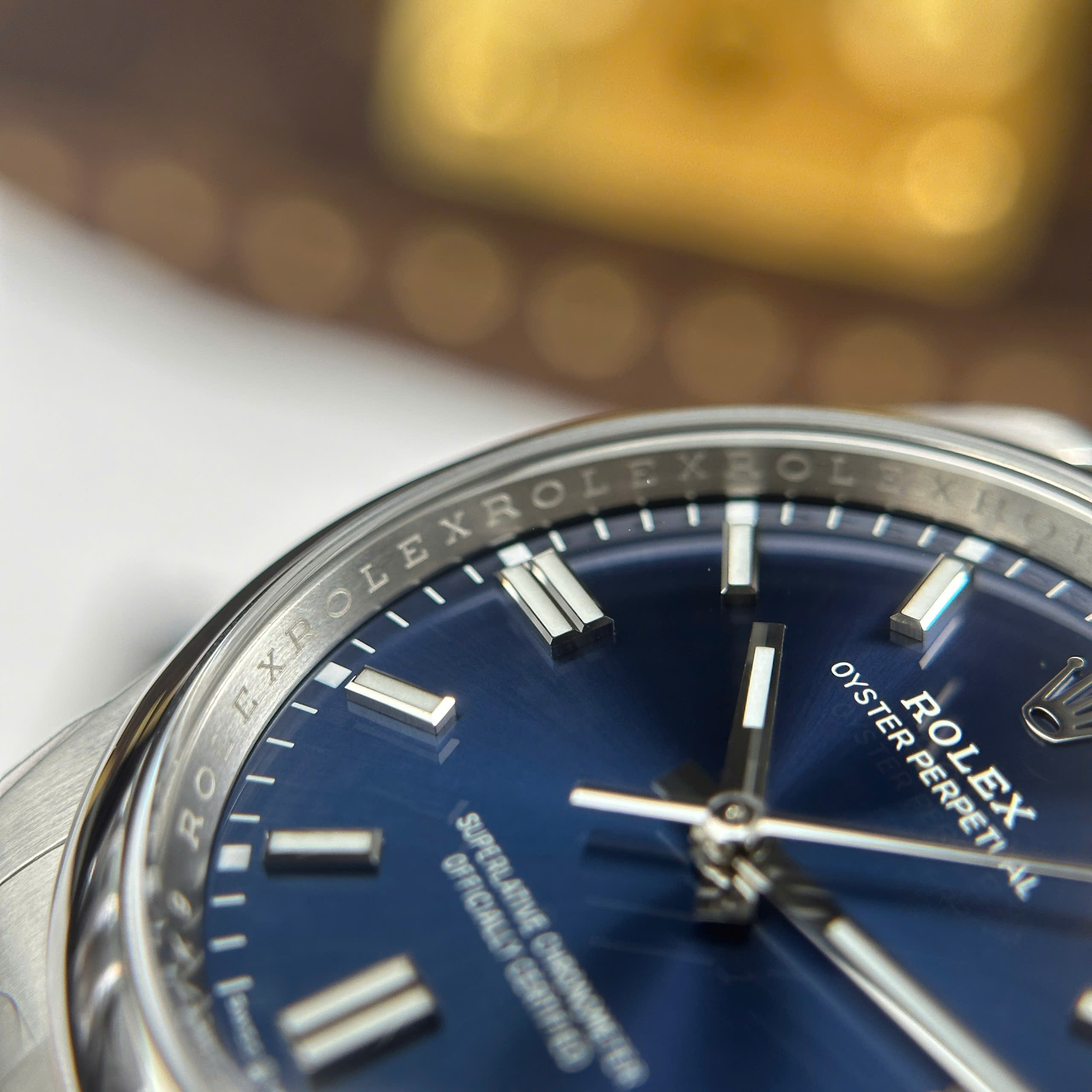 Đồng Hồ Rolex Oyster Perpetual 36mm 124300 Mặt Số Xanh Lam Replica 1:1 Clean Factory