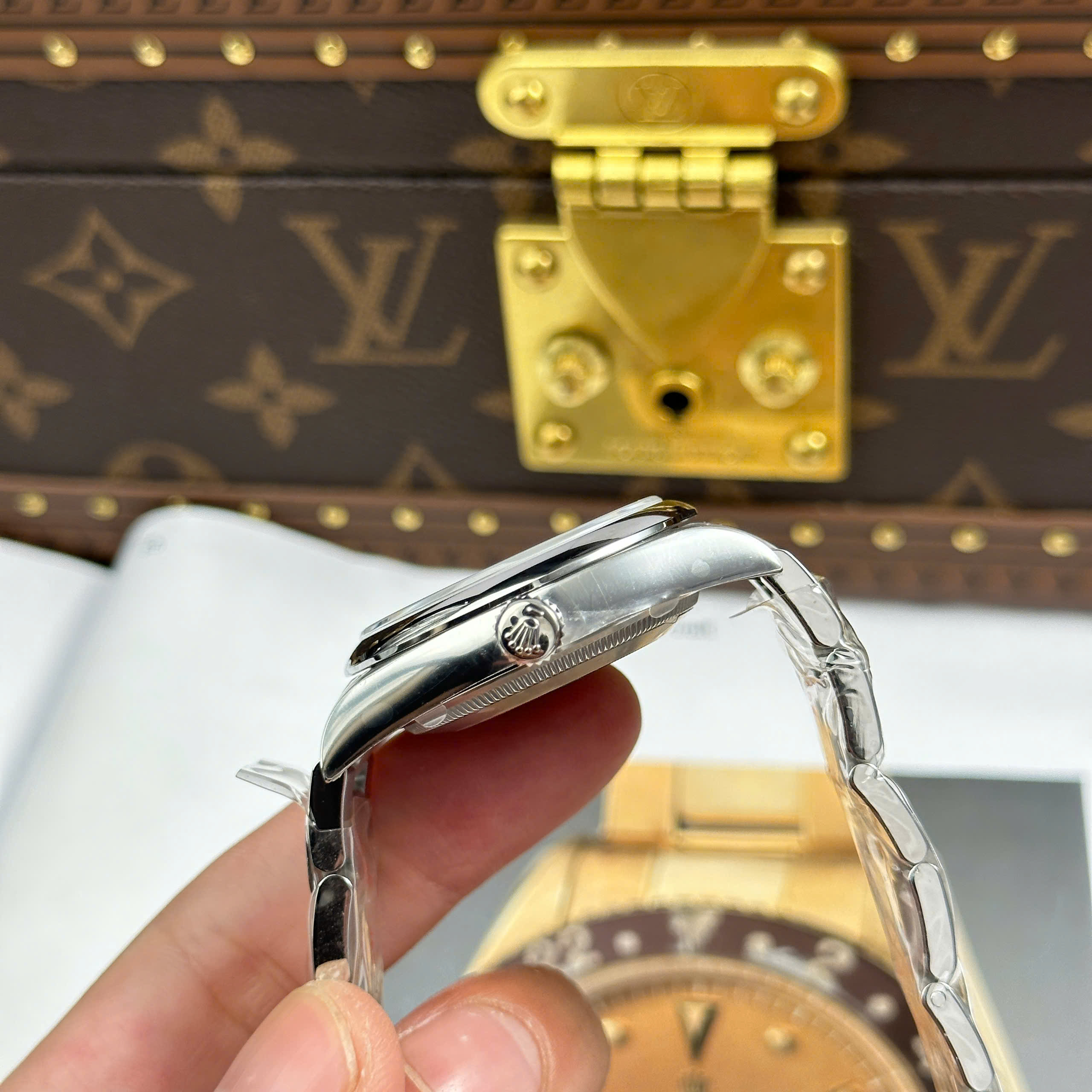 Đồng Hồ Rolex Oyster Perpetual 36mm 124300 Mặt Số Xanh Lá Replica 1:1 Clean Factory