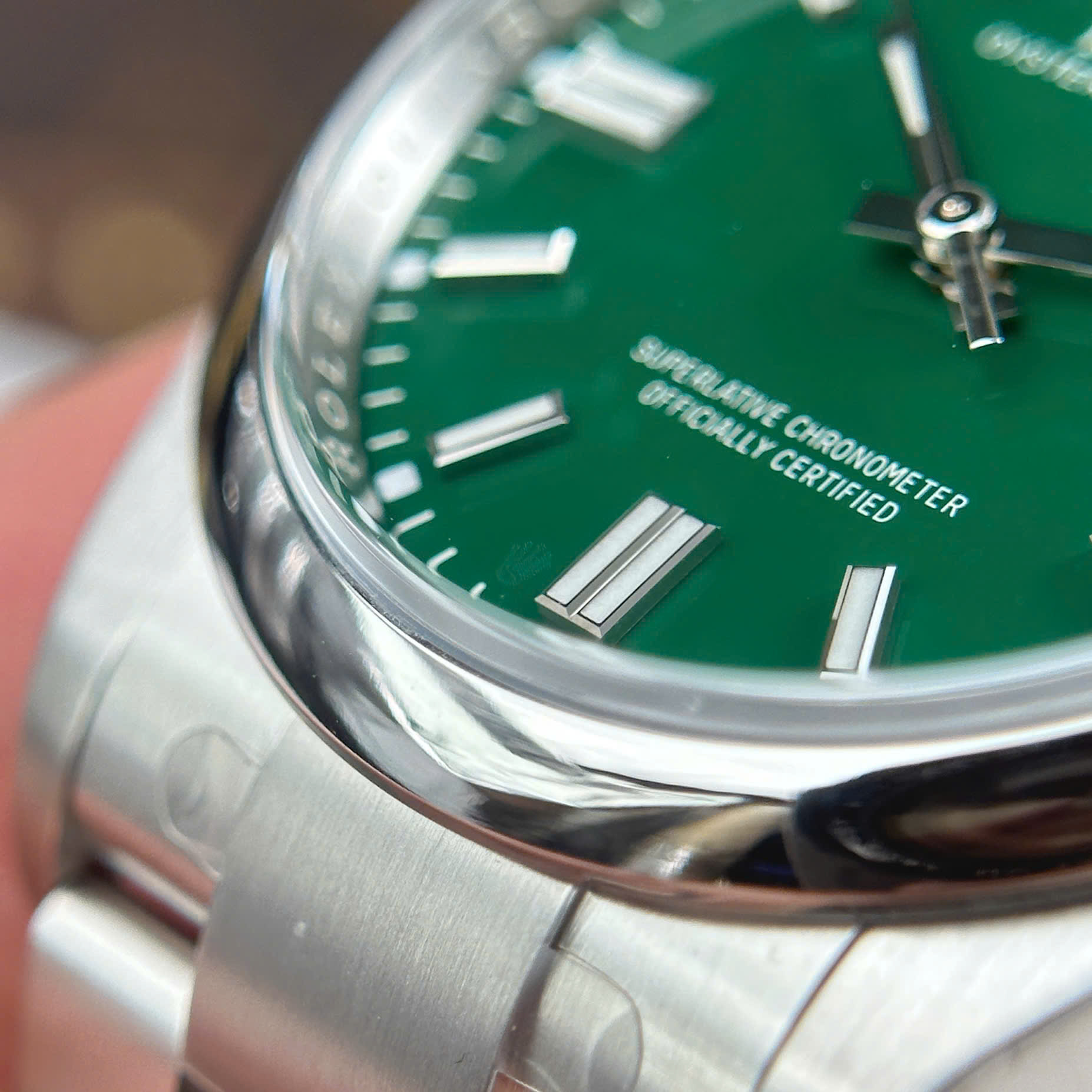 Đồng Hồ Rolex Oyster Perpetual 36mm 124300 Mặt Số Xanh Lá Replica 1:1 Clean Factory