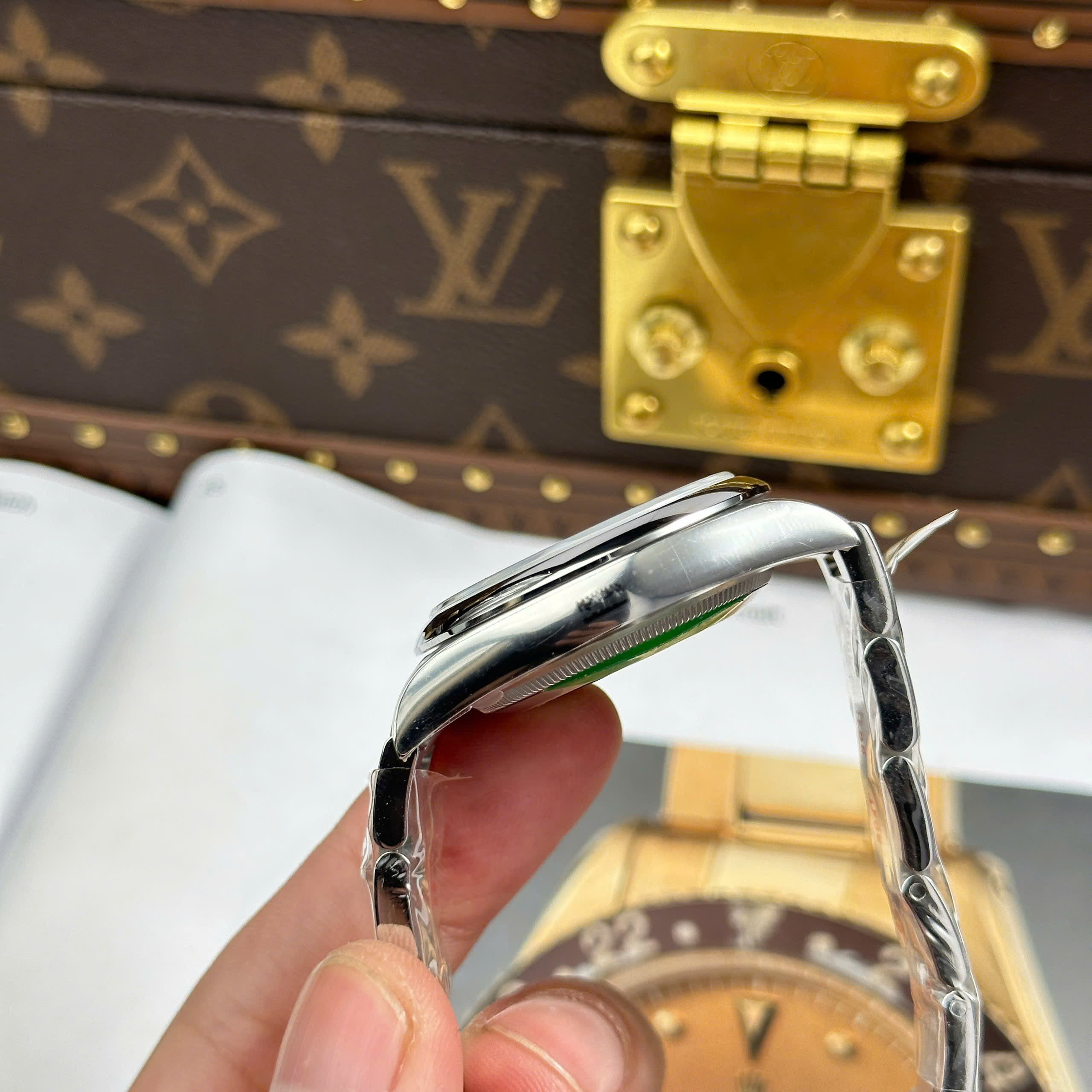 Đồng Hồ Rolex Oyster Perpetual 36mm 124300 Mặt Số Xanh Lá Replica 1:1 Clean Factory