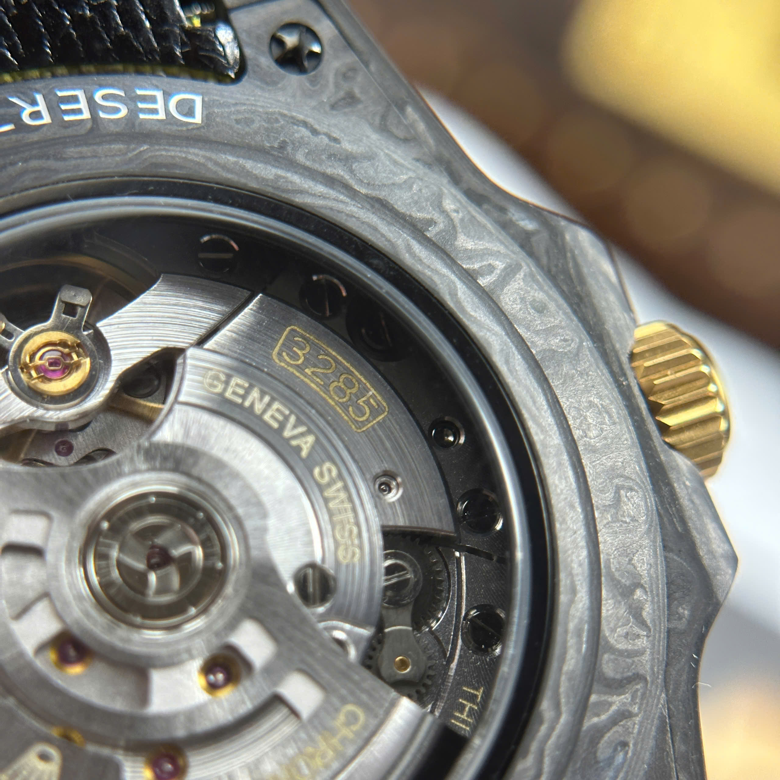 Đồng Hồ Rolex GMT Master II DIW Vỏ Carbon Máy Cal.3285 40mm Replica 1:1