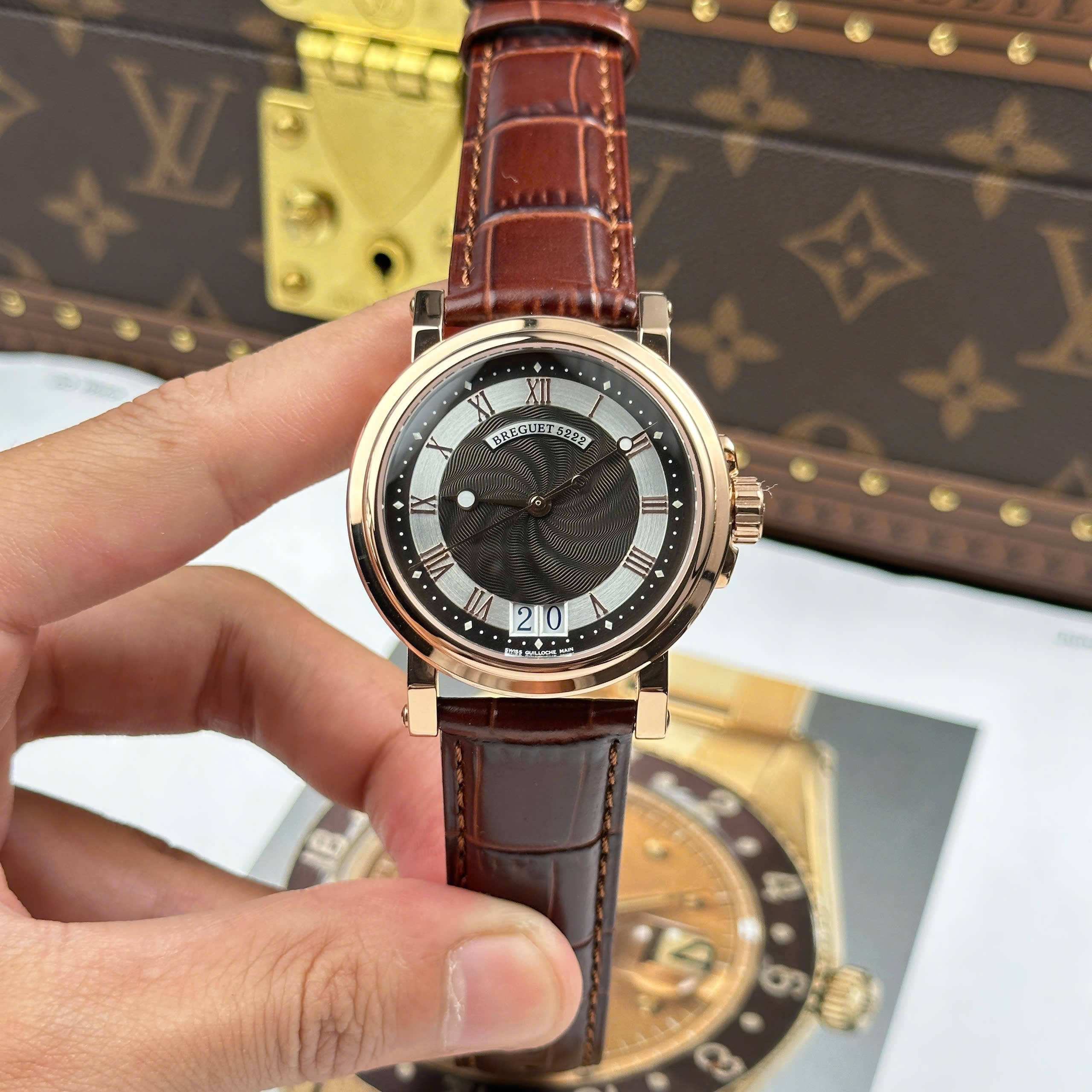 Đồng Hồ Breguet Marine Big Date 39mm 5817BR/Z2/5V8 Replica 1:1