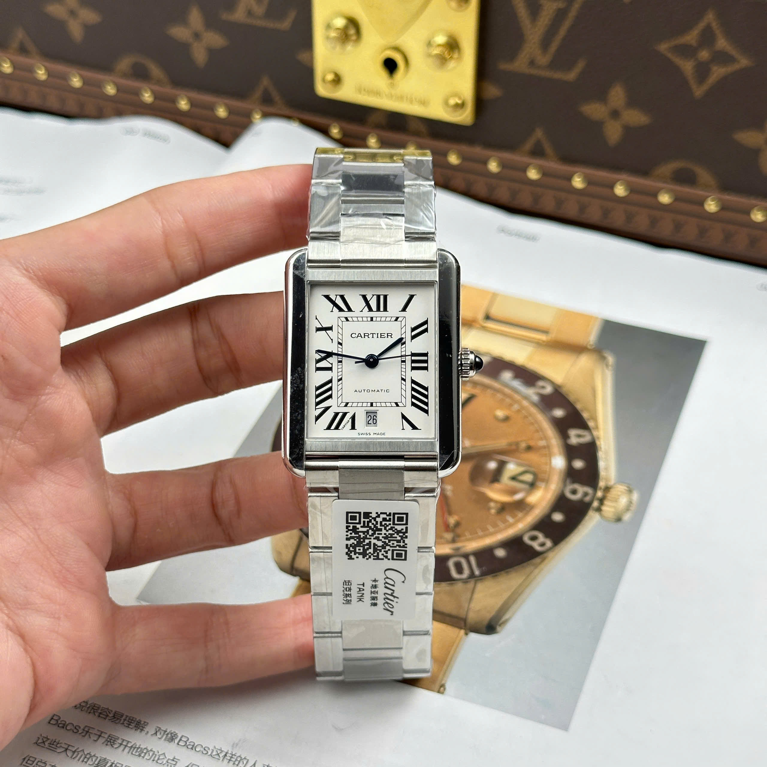 Đồng Hồ Cartier Tank Solo Extra Large Moden 31mmx40mm Replica 1:1 AF Factory