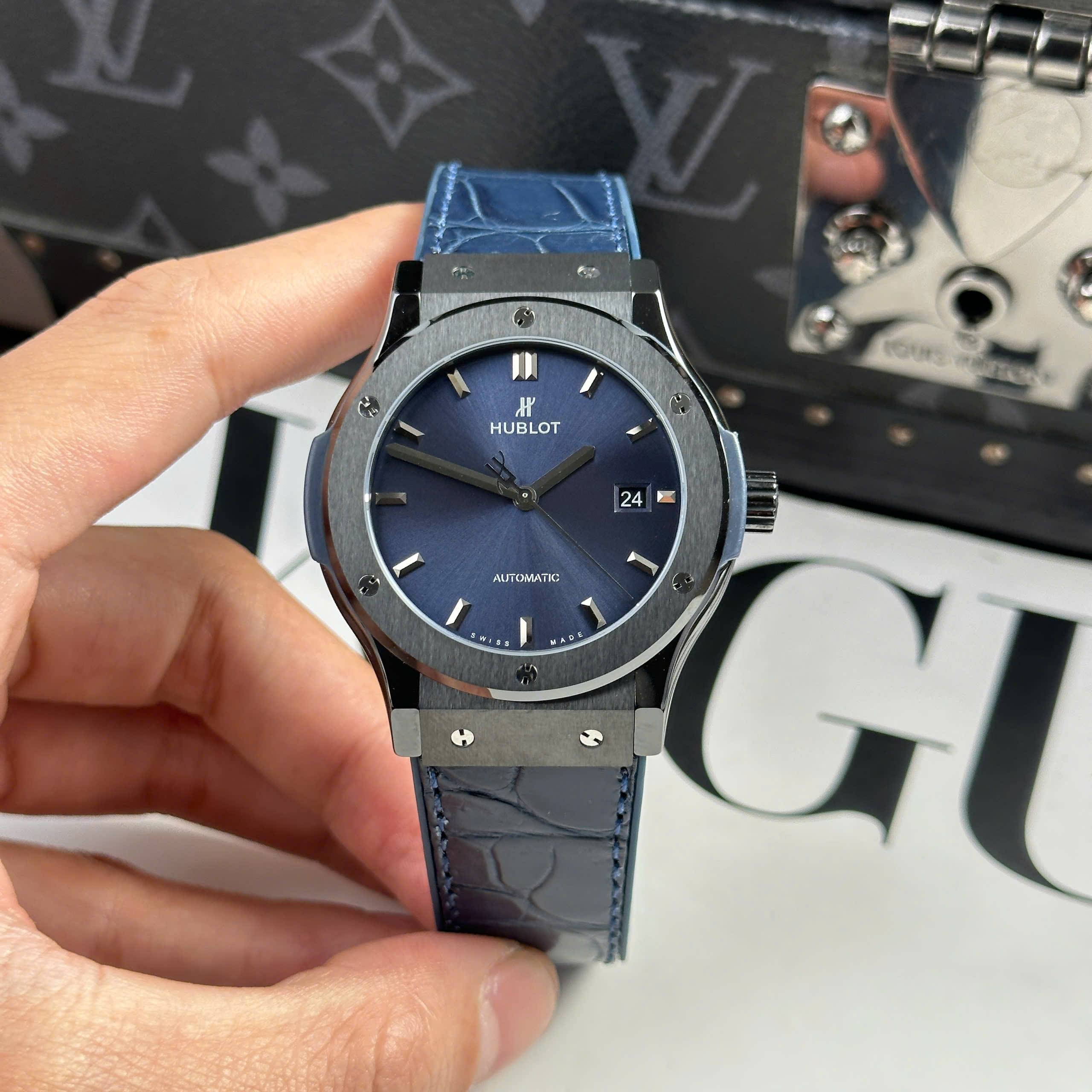Đồng Hồ Hublot Classic Fusion 42mm Full Vỏ Ceramic 2892 Replica 1:1 JJZ Factory