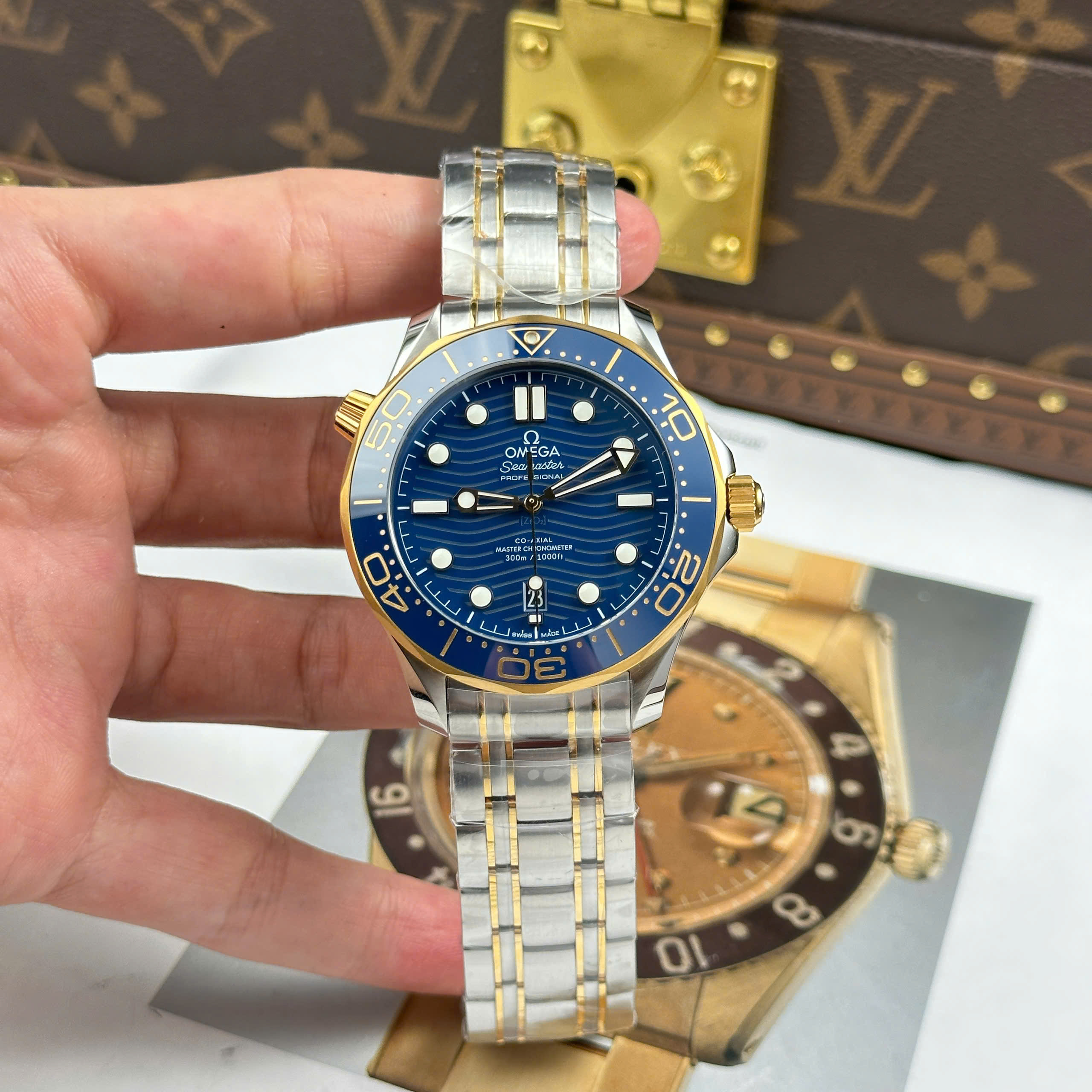 Đồng Hồ Omega Seamaster Diver 300 Mặt Xanh Blue 42mm Replica 1:1 VS Factory
