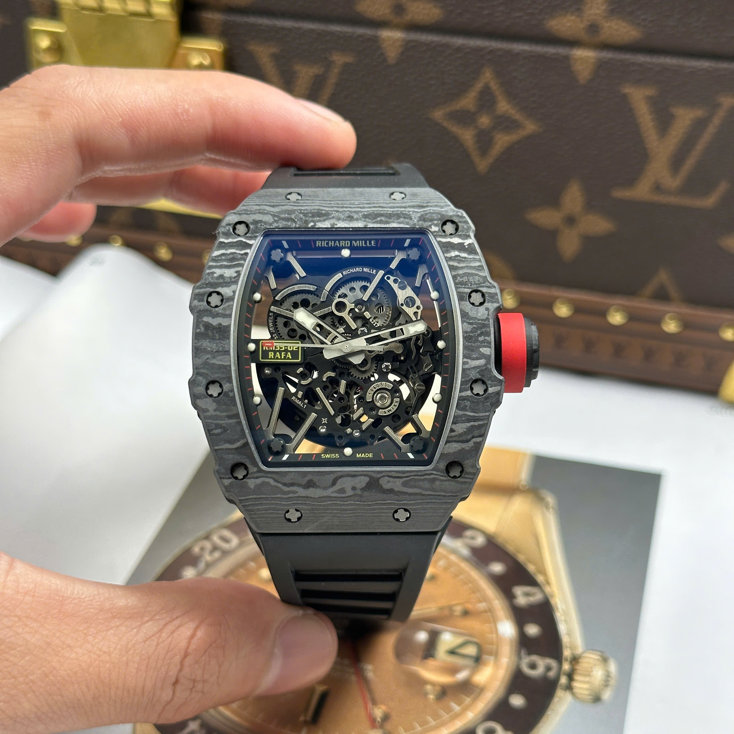 Đồng Hồ Richard Mille RM35-02 Rafael Nadal Replica 1:1 Cao Cấp ZF Factory