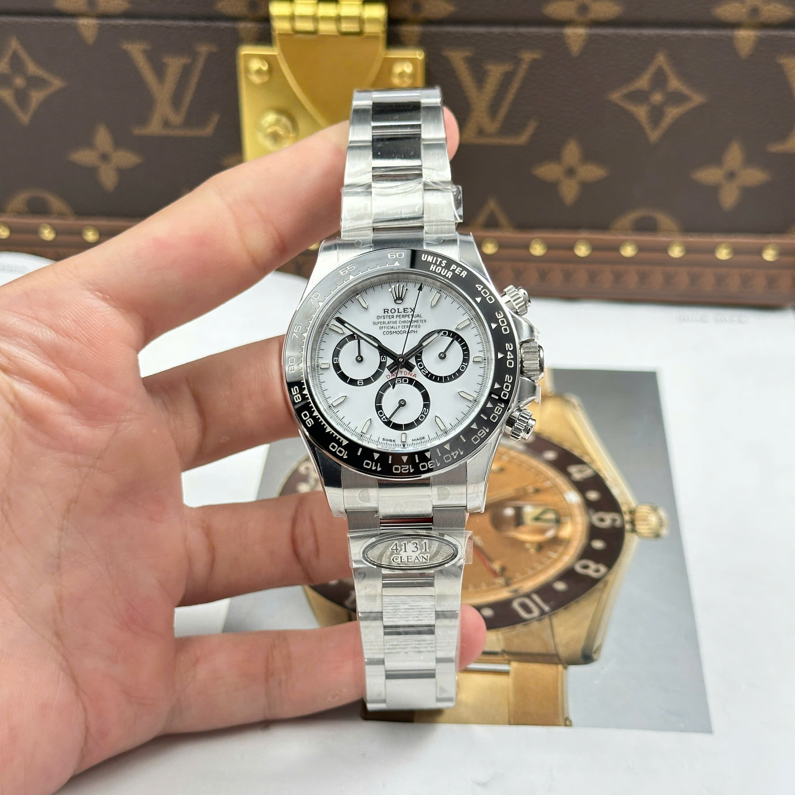 Đồng Hồ Rolex Cosmograph Daytona 126500LN 40mm Mặt Số Trắng Replica 1:1 Clean Factory